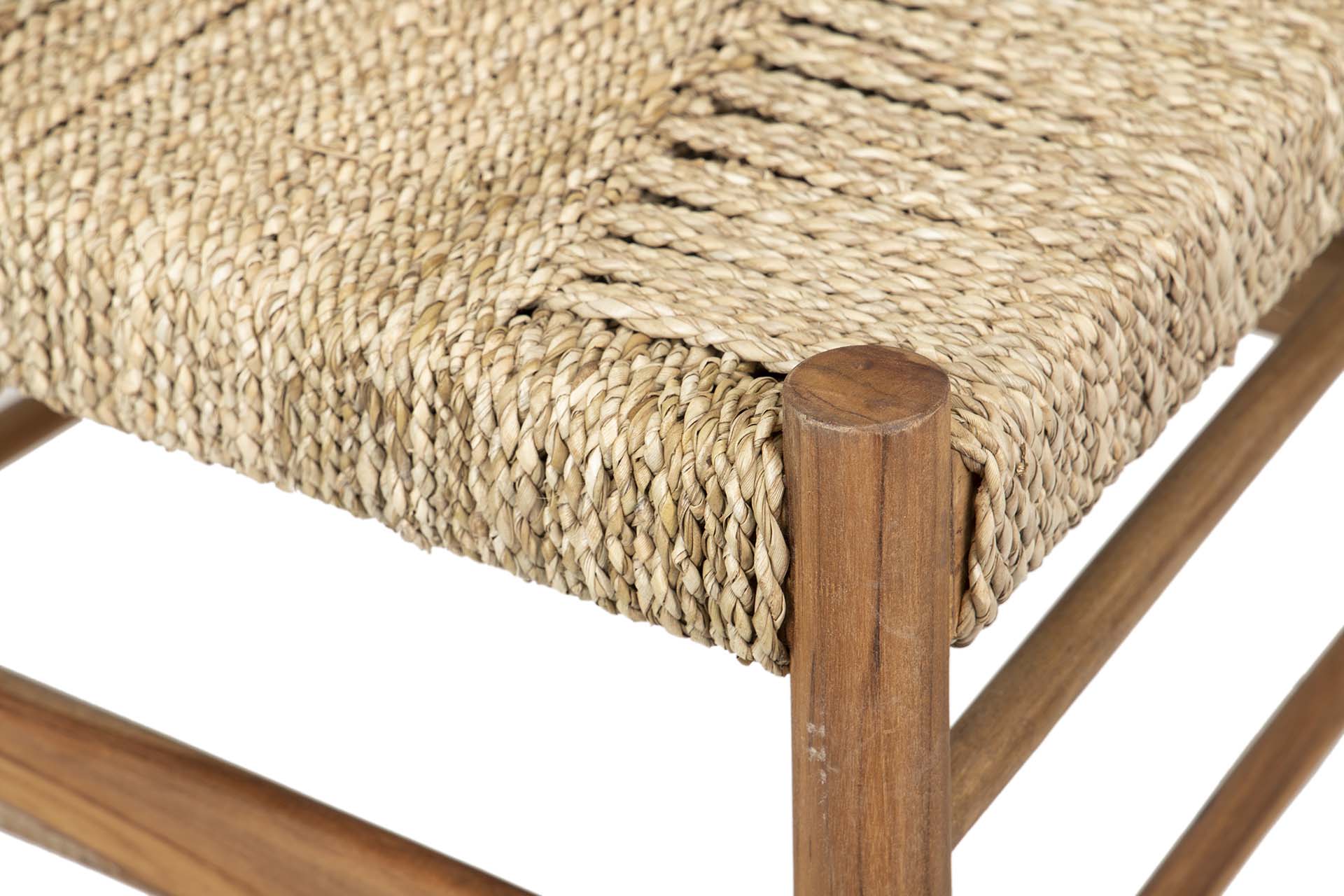 SILLA TECA NATURAL 55x50x85 CM