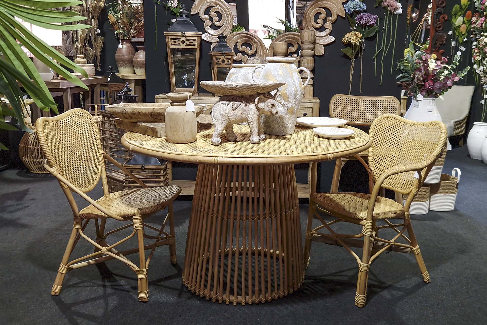 CADEIRA DE RATTAN NATURAL 55x52x83 CM