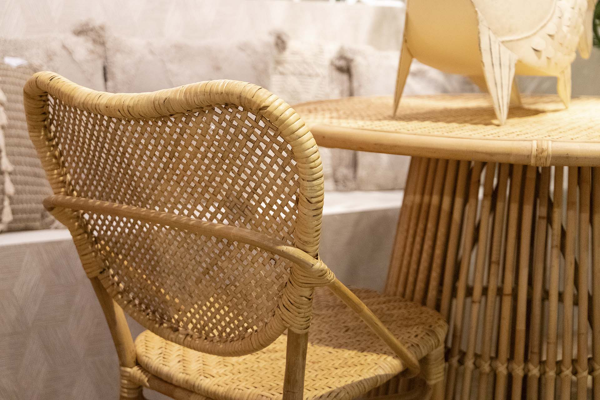 CADEIRA DE RATTAN NATURAL 55x52x83 CM