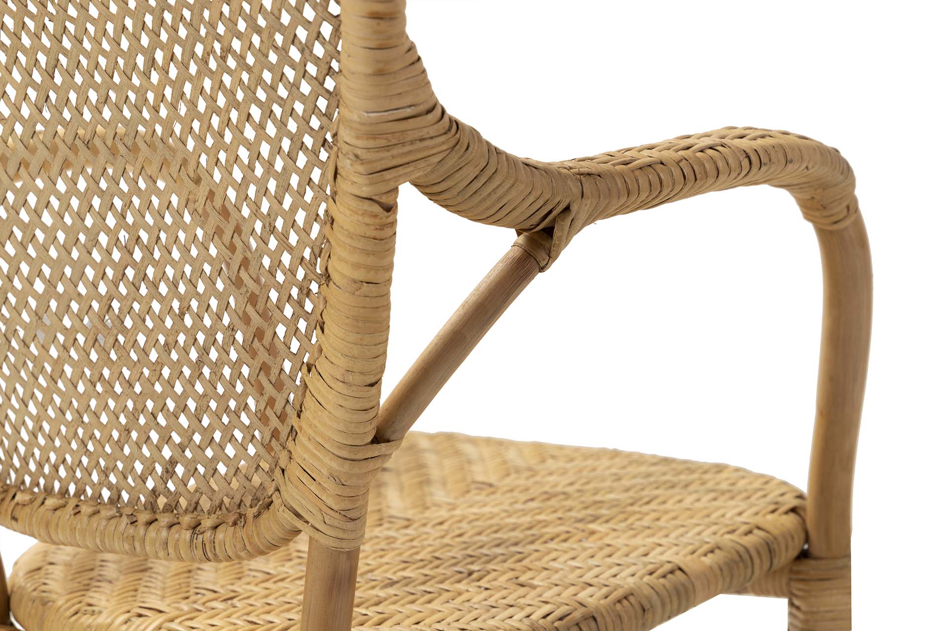 CADEIRA DE RATTAN NATURAL 55x52x83 CM