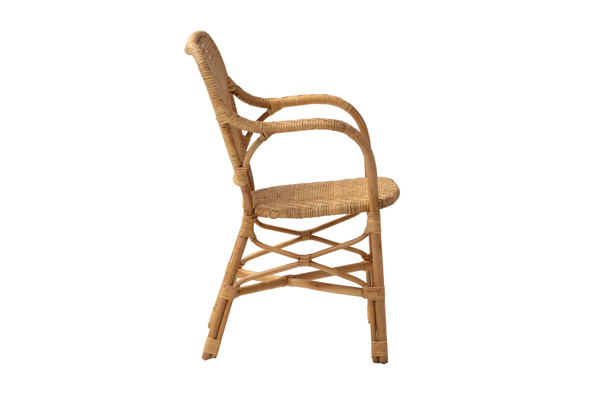 CADEIRA DE RATTAN NATURAL 55x52x83 CM