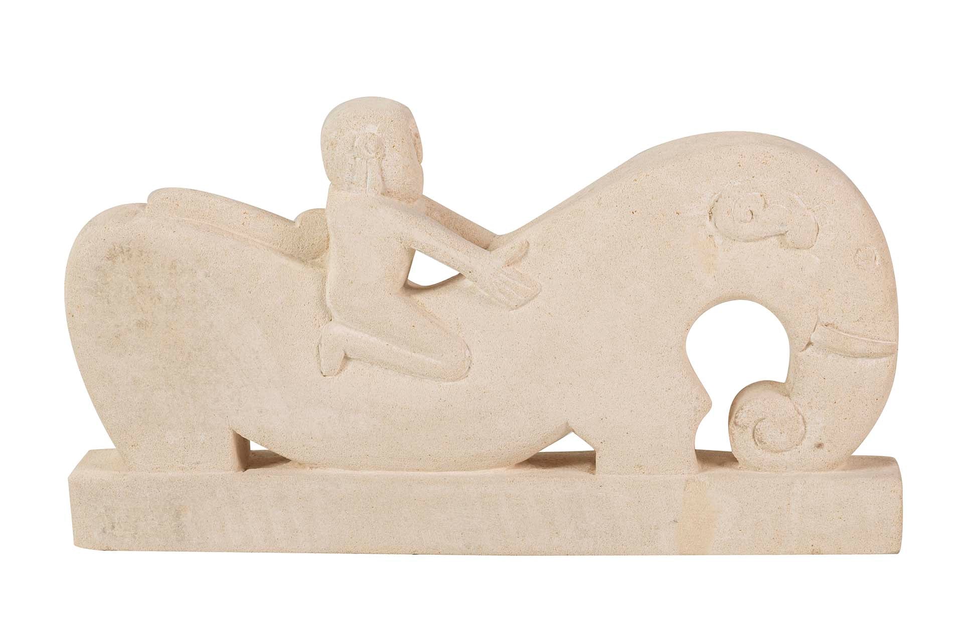 FIGURA CABALLO  BLANCA 42x6x22 CM