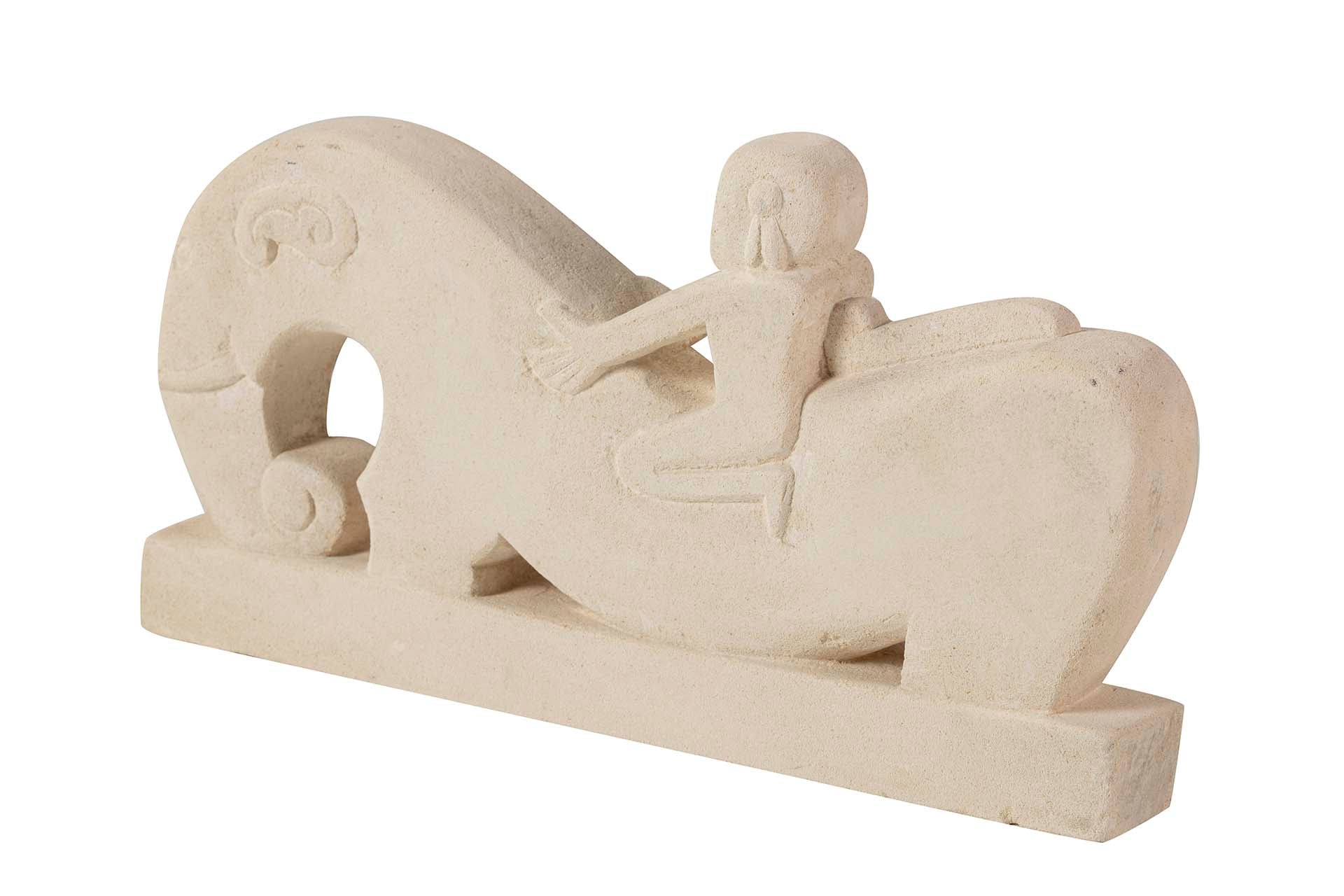 FIGURA CABALLO  BLANCA 42x6x22 CM