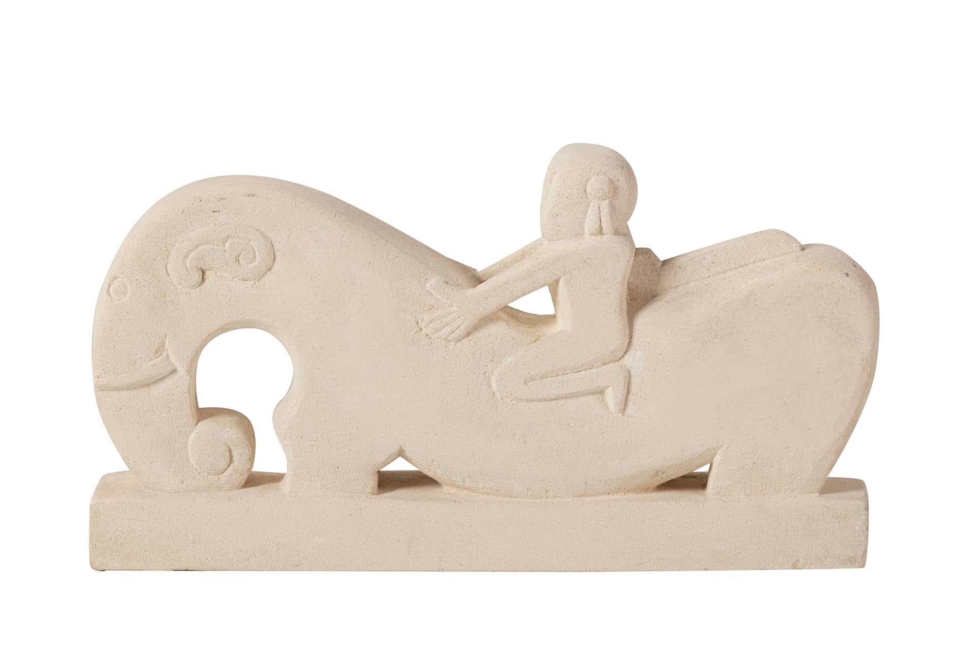 FIGURA CABALLO  BLANCA 42x6x22 CM