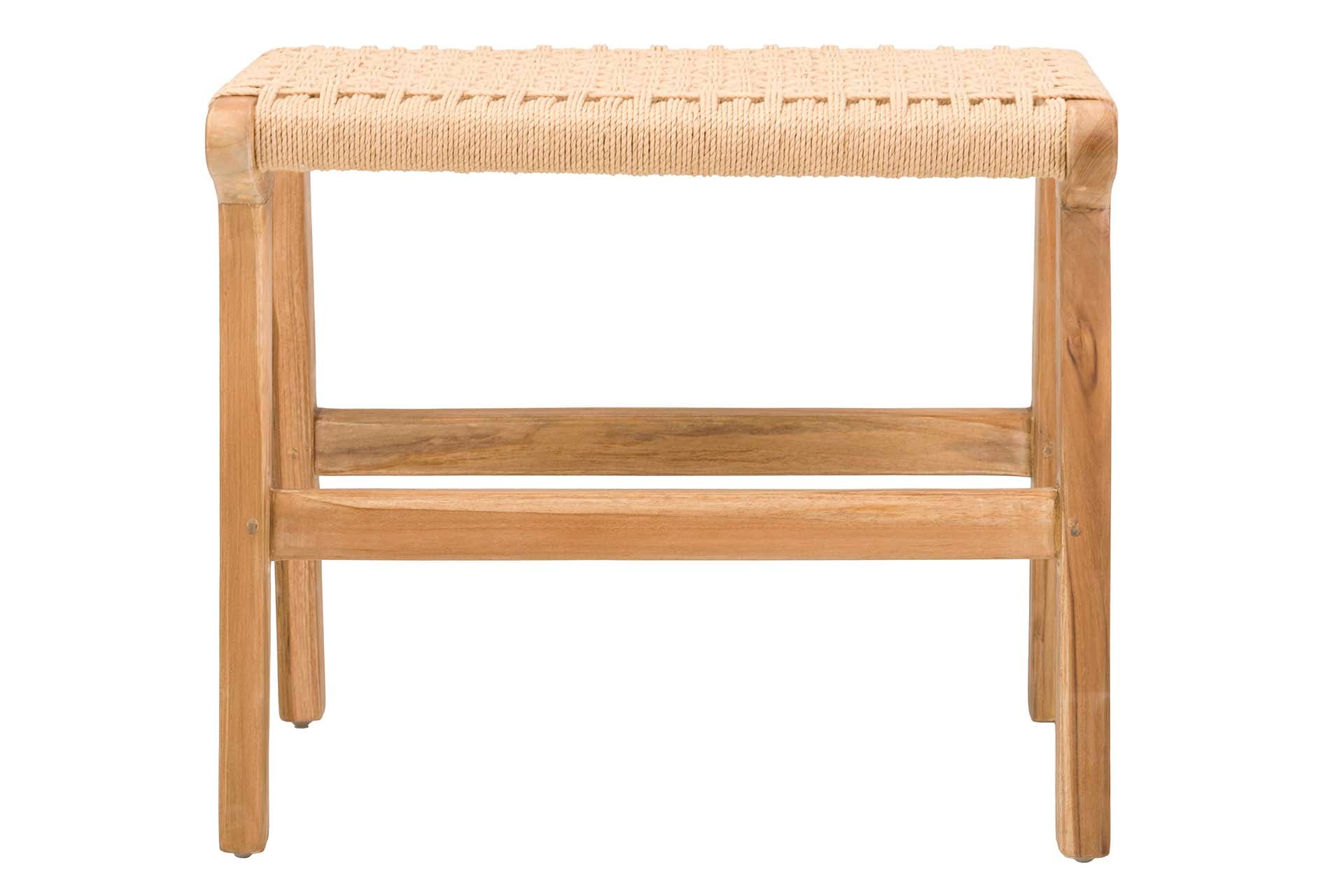 BANCO MADERA TEKA NATURAL 50x36x44 CM