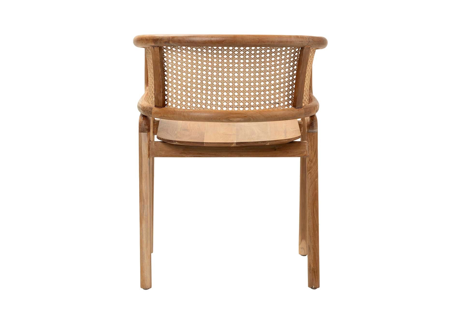 CADEIRA DE MADEIRA TECA NATURAL 57x68x82 CM