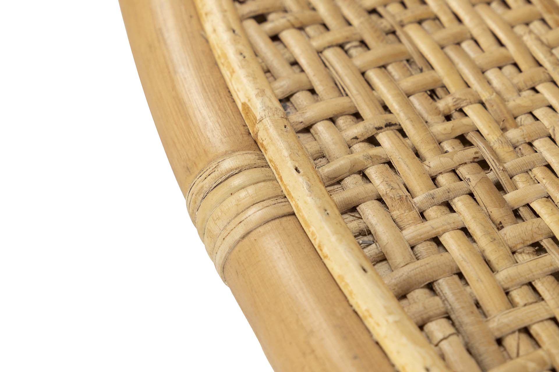 MESA COMEDOR BAMBU NATURAL 120x120x77 CM