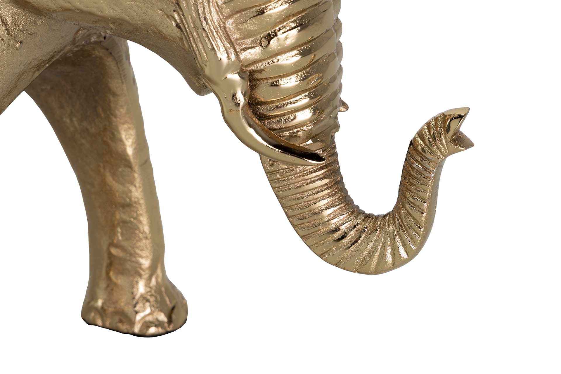 CHAMPANERA ELEFANTE ALUMINIO DORADO 57x39x38 CM