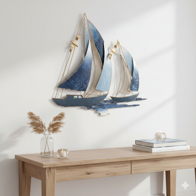 Adorno De Pared Barco Velero