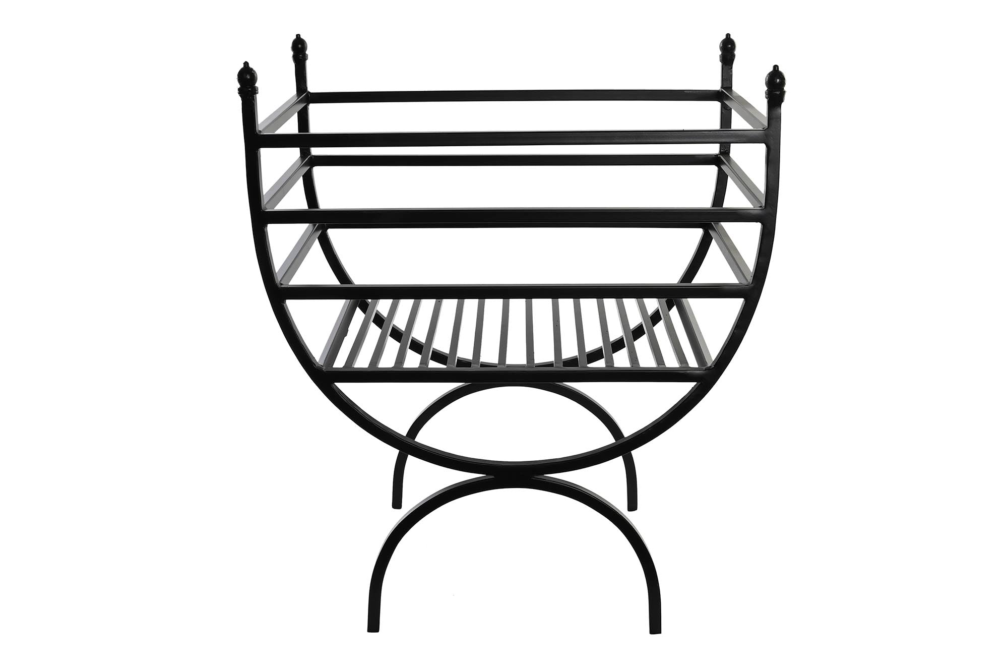 Galpão de Lenha de Aço 48x30x57 Preto