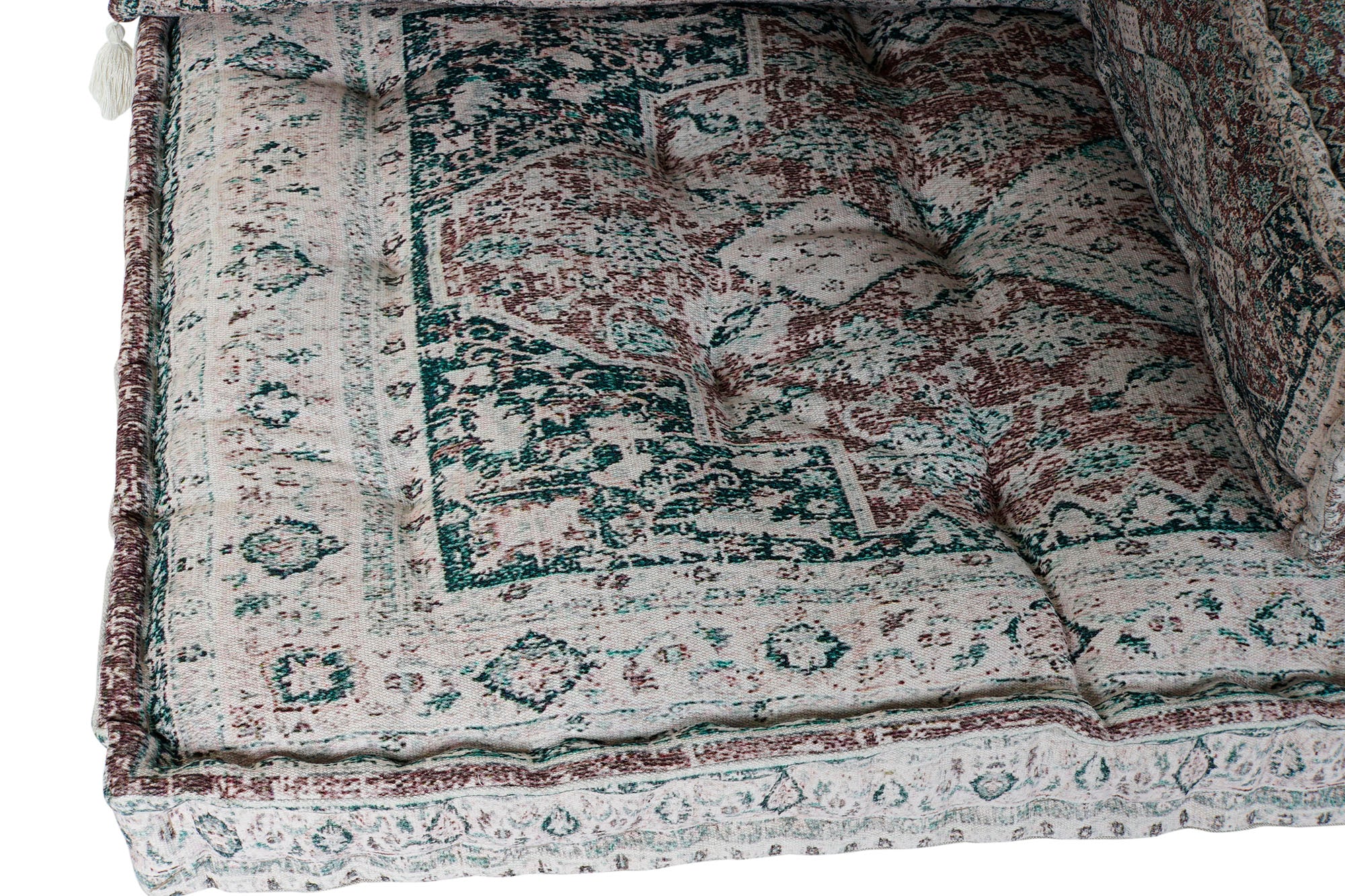 Set of 4 Cotton Armchairs 155x76x65 Worn Green