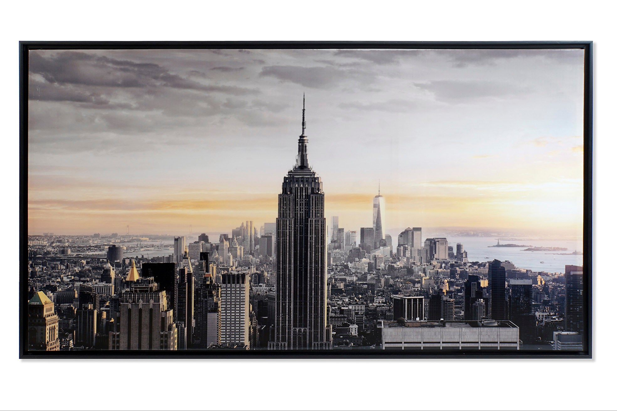Cuadro Lienzo Ps 144X3,5X84 New York Enmarcado