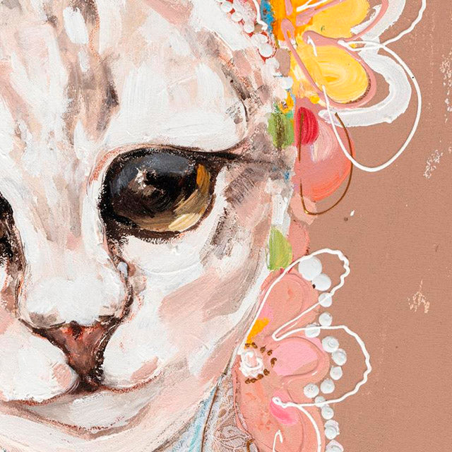 Canvas Painting Pine 90X3.7X90 Dog Cat 2 Assorted.