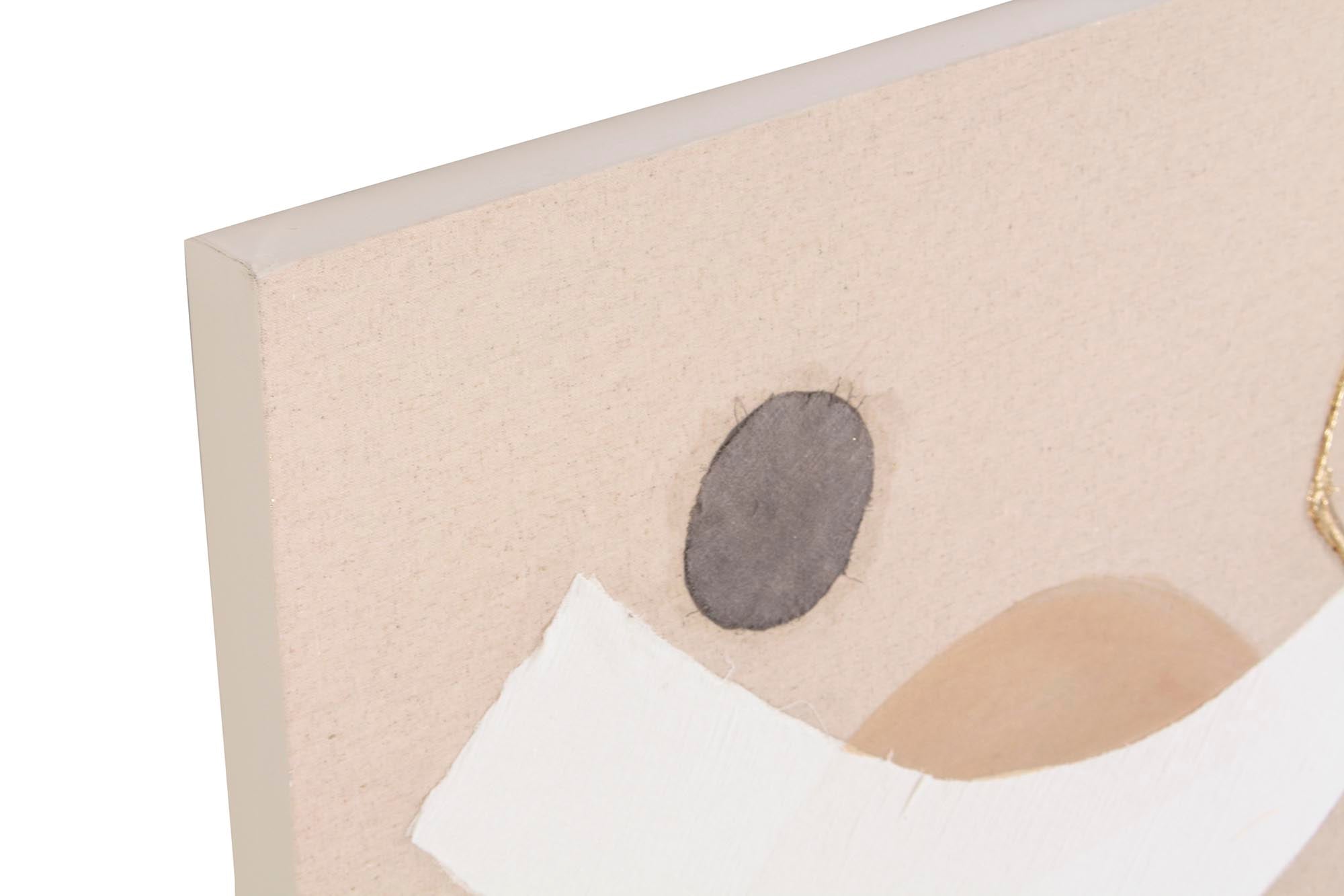 Pintura em tela pinho 75,5X3,7X100 Abstrato 2 sortidos.