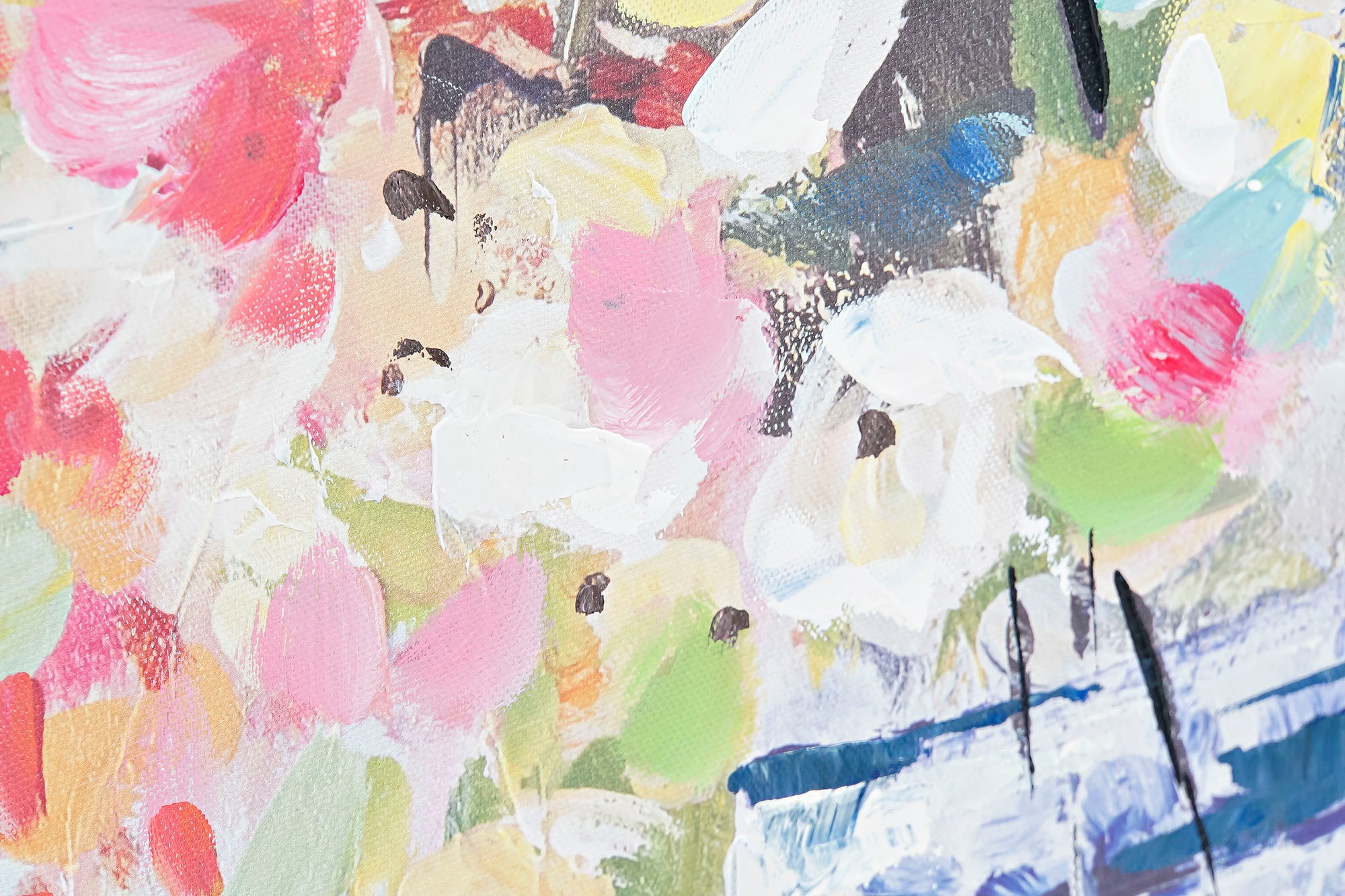 Canvas Painting Pine 80X3X80 Vase 2 Assorted.