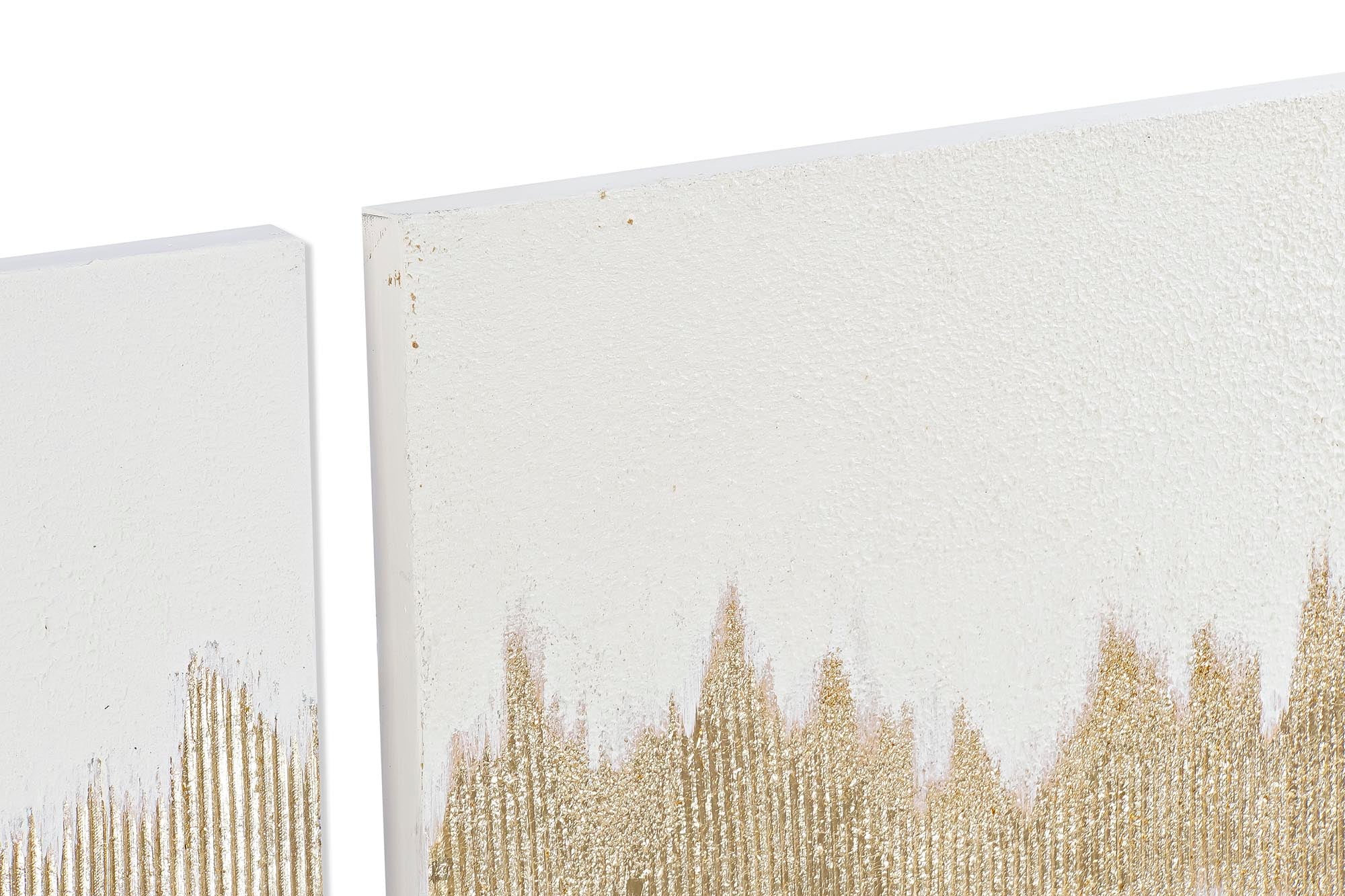 Pintura em tela Mdf 120X3X60 Abstrata 2 sortidas.