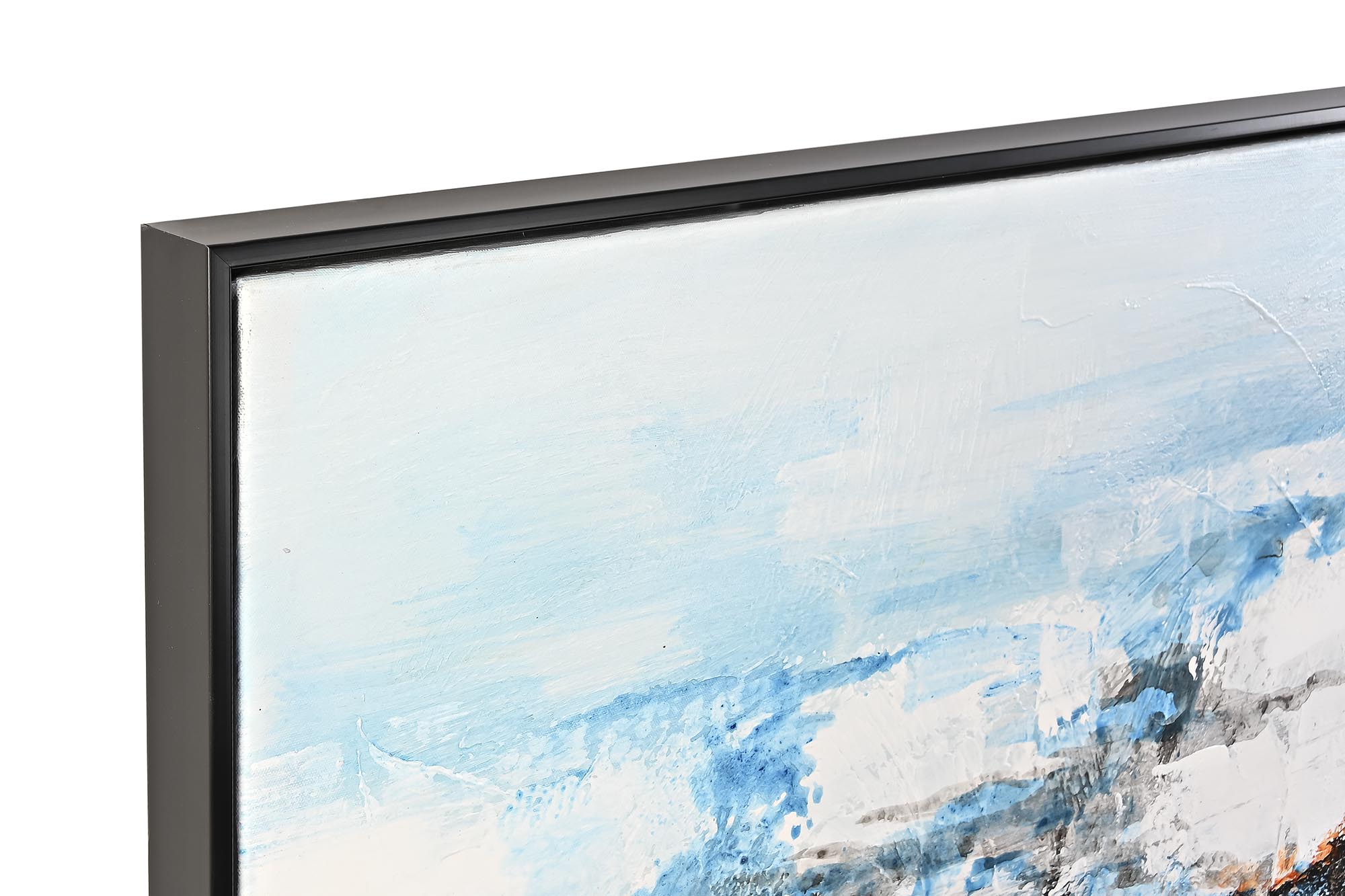 Pintura em tela Ps 155X5X155 Abstrata pintada à mão