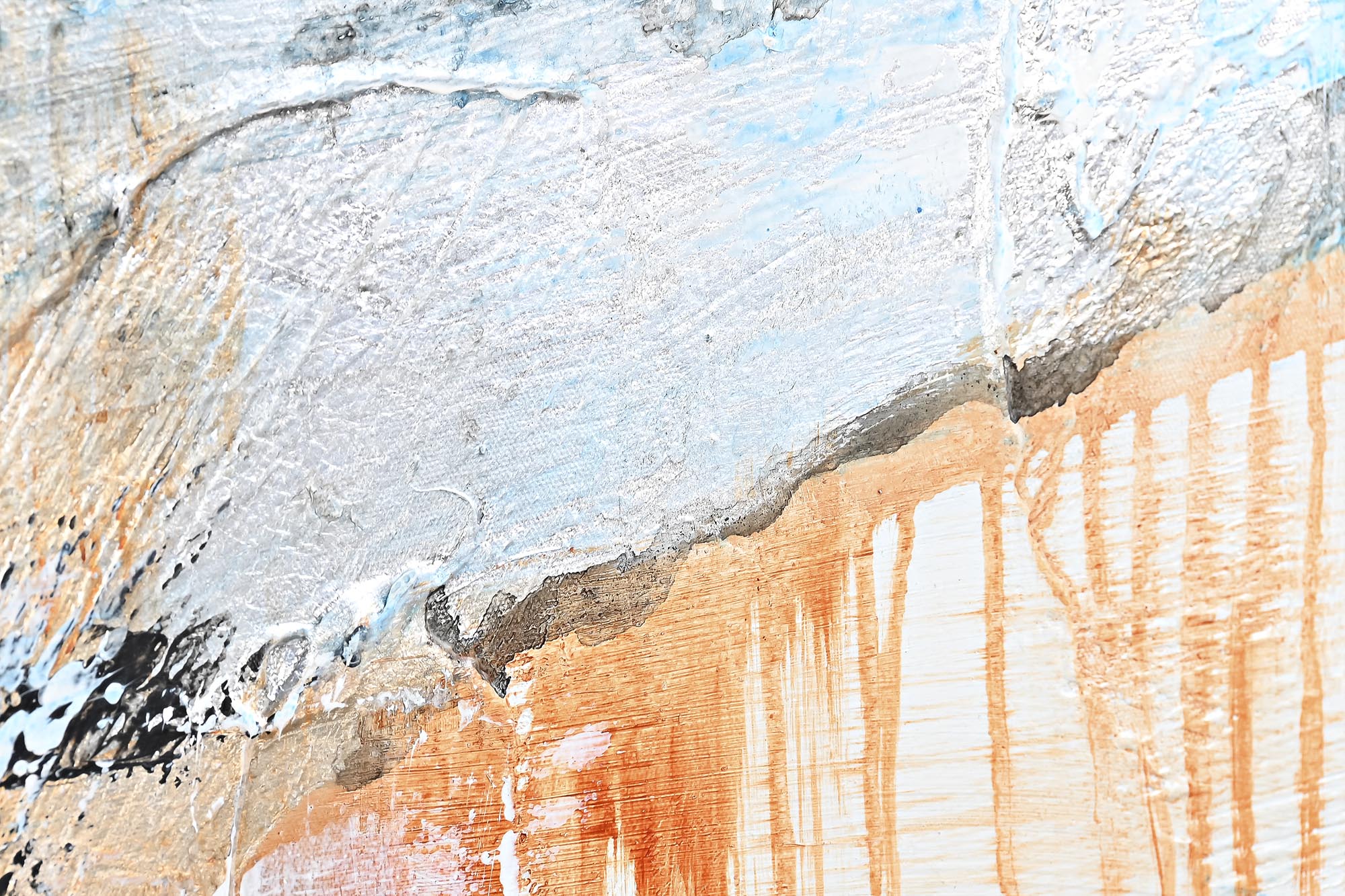 Cuadro Lienzo Ps 155X5X155 Abstracto Pintado Mano