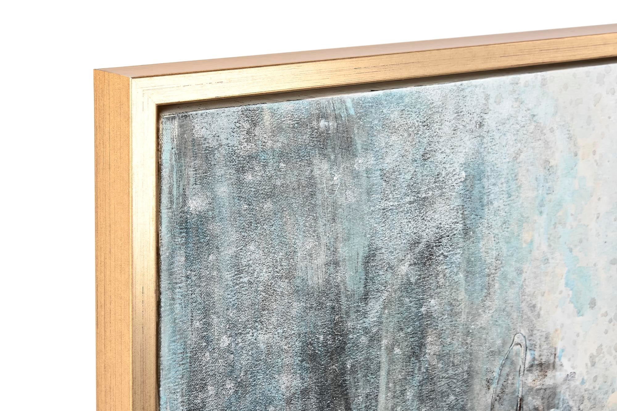 Pintura em tela Ps 131X4X131 abstrata pintada à mão