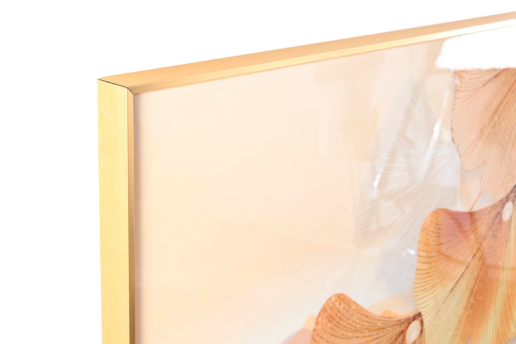 Cuadro Aluminio Mdf 80X3X160 Hojas Montaña 2 Surt.