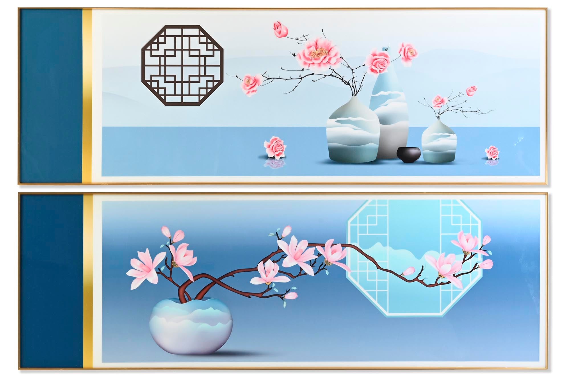 Cuadro Aluminio Mdf 180X3X60 Oriental 2 Surt.