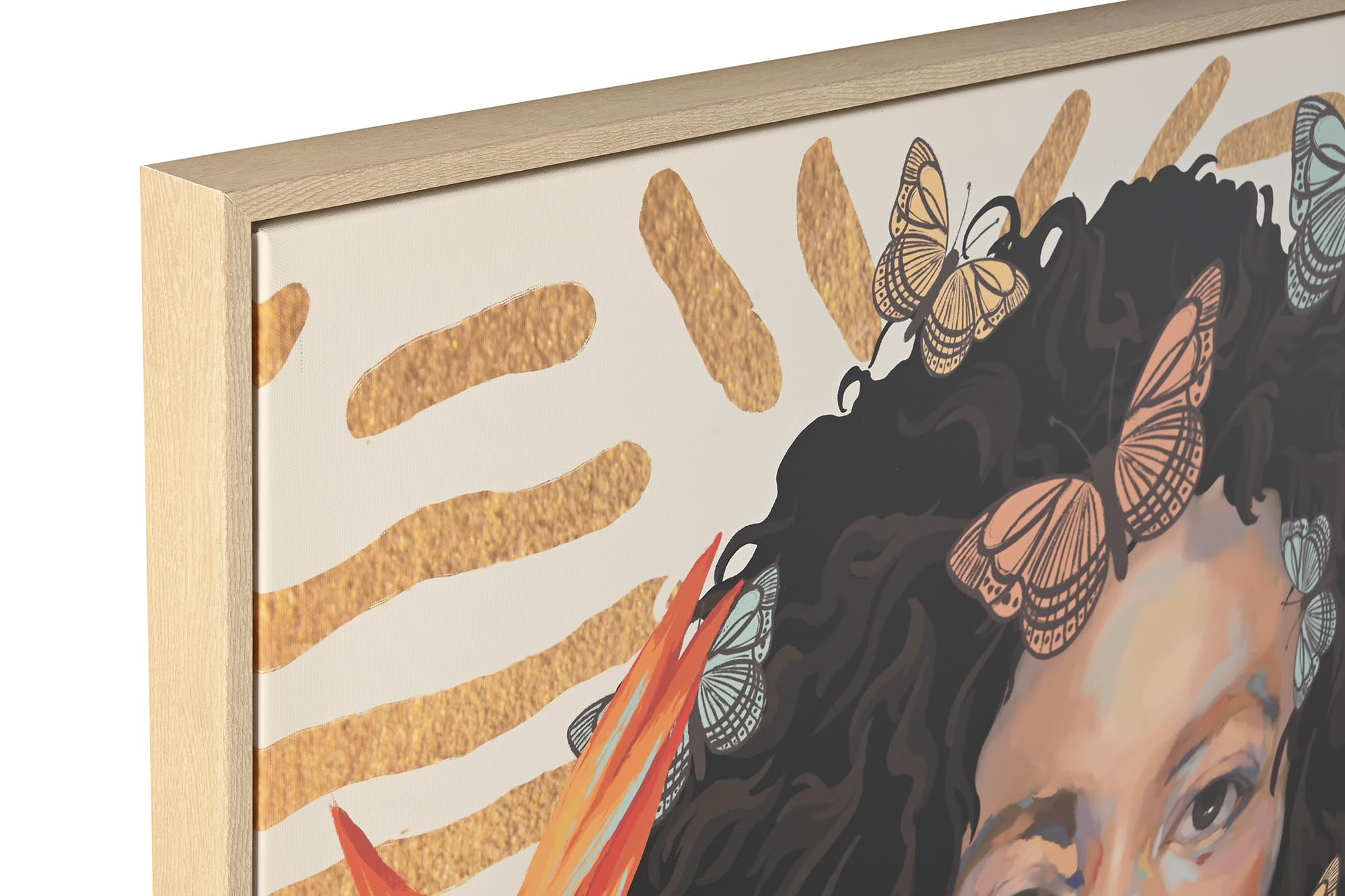 Cuadro Ps Lienzo 100X4X140 Africana 2 Surt.