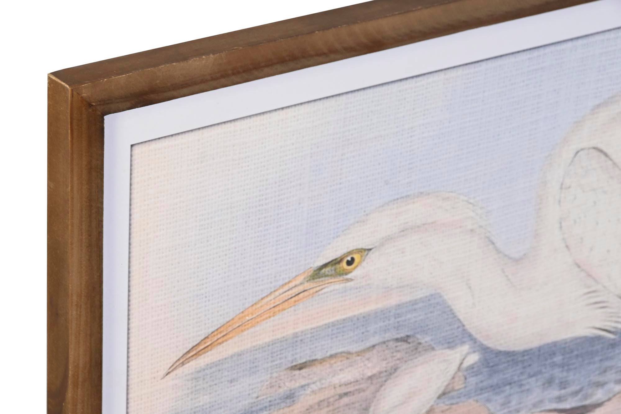 Quadro de vidro Abeto 70X2X50 Garças 4 sortidas.