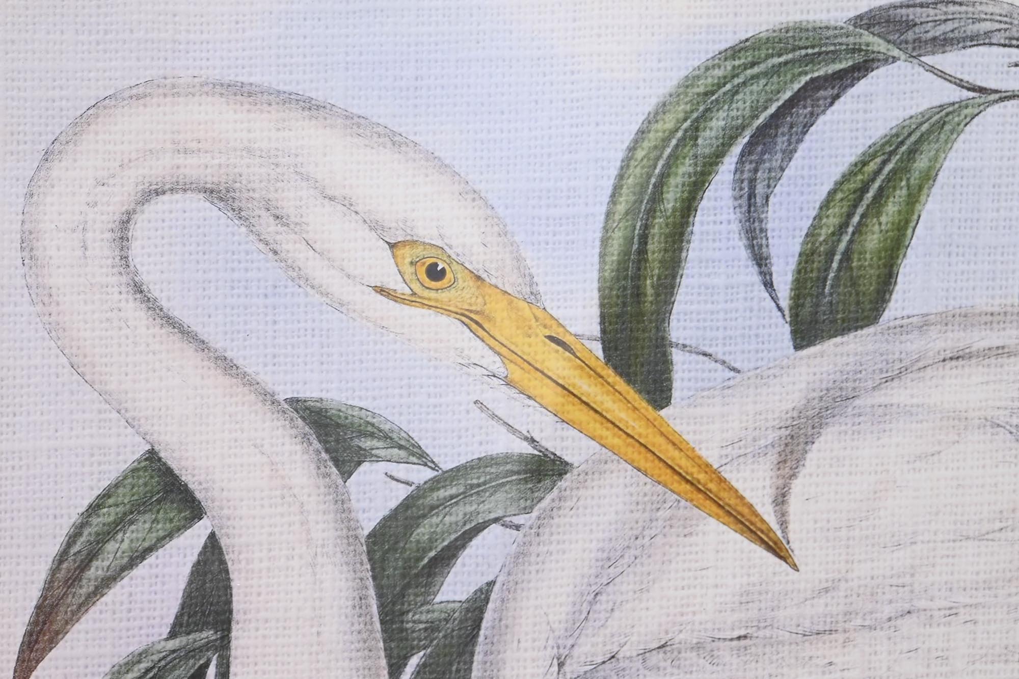 Quadro de vidro Abeto 70X2X50 Garças 4 sortidas.