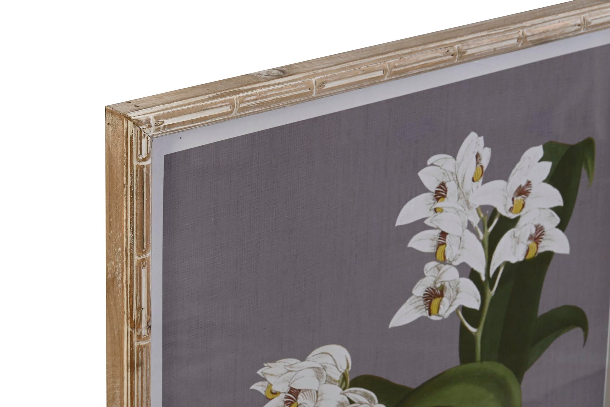 Quadro de vidro Abeto 50X2,8X60 Flores 6 sortidas.