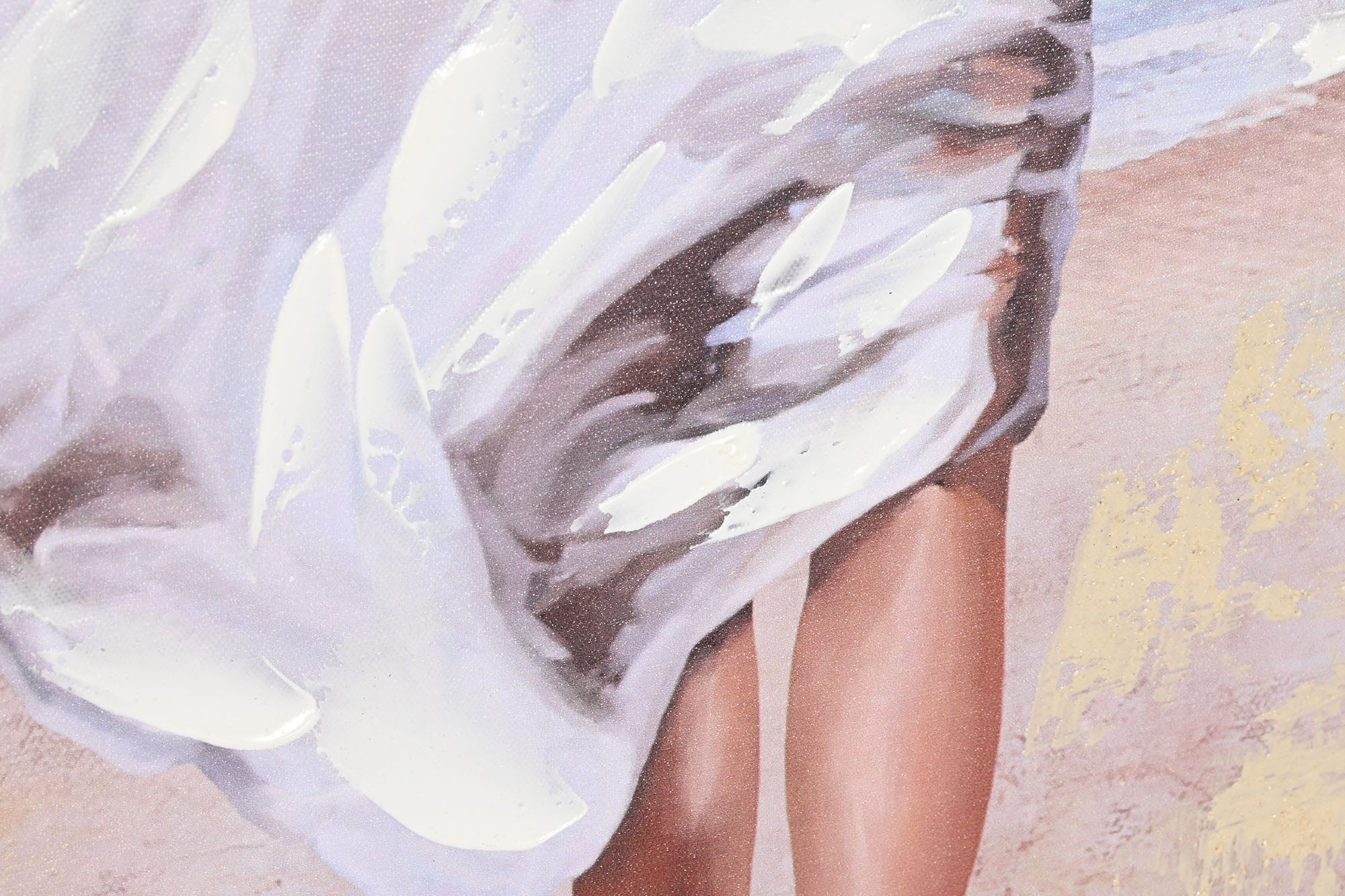 Canvas Painting Ps 83X3.5X83 Girl Beach 2 Surt.