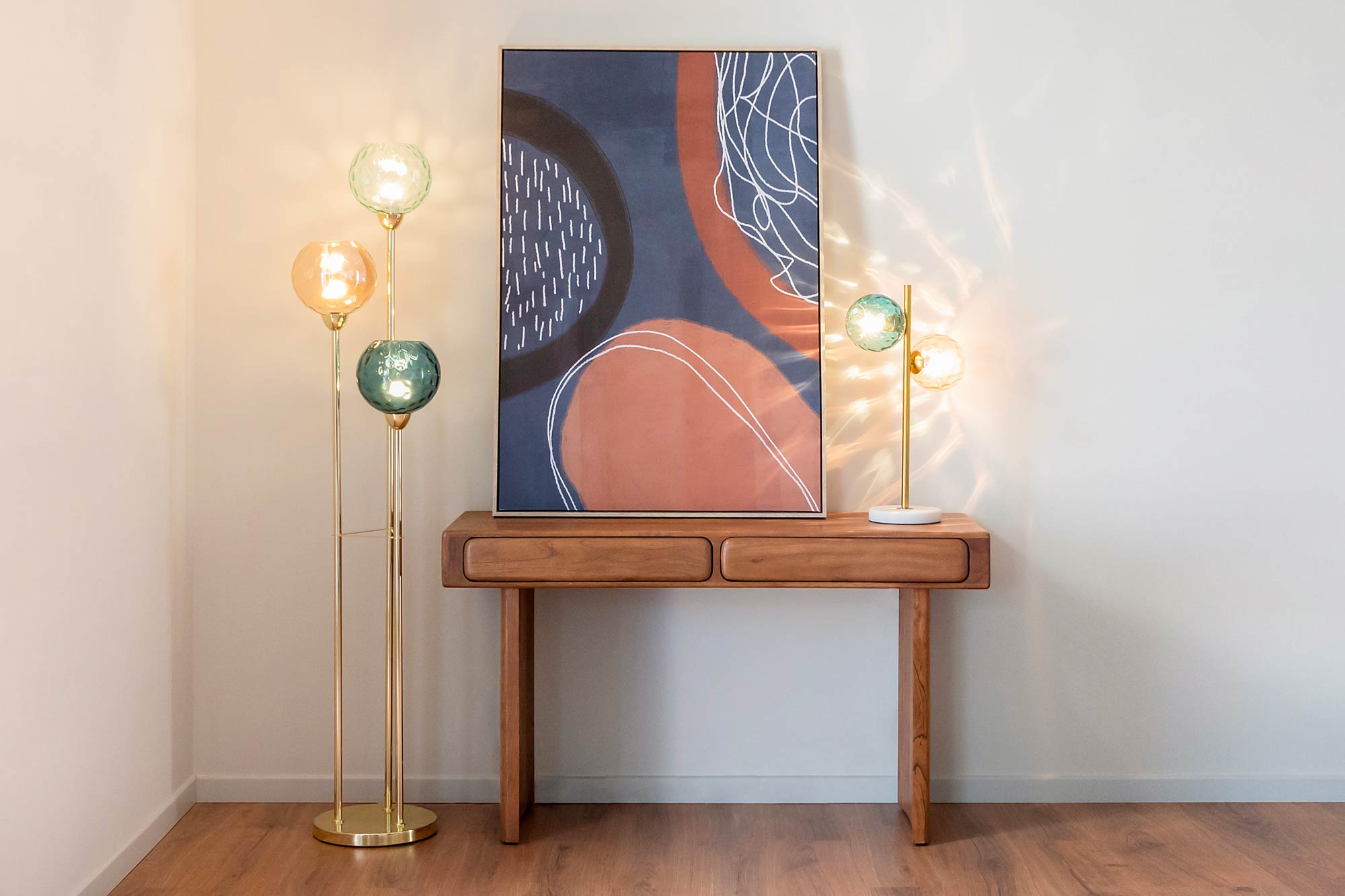 Pintura em tela Ps 84X4,5X123 Abstrata 2 sortidas.