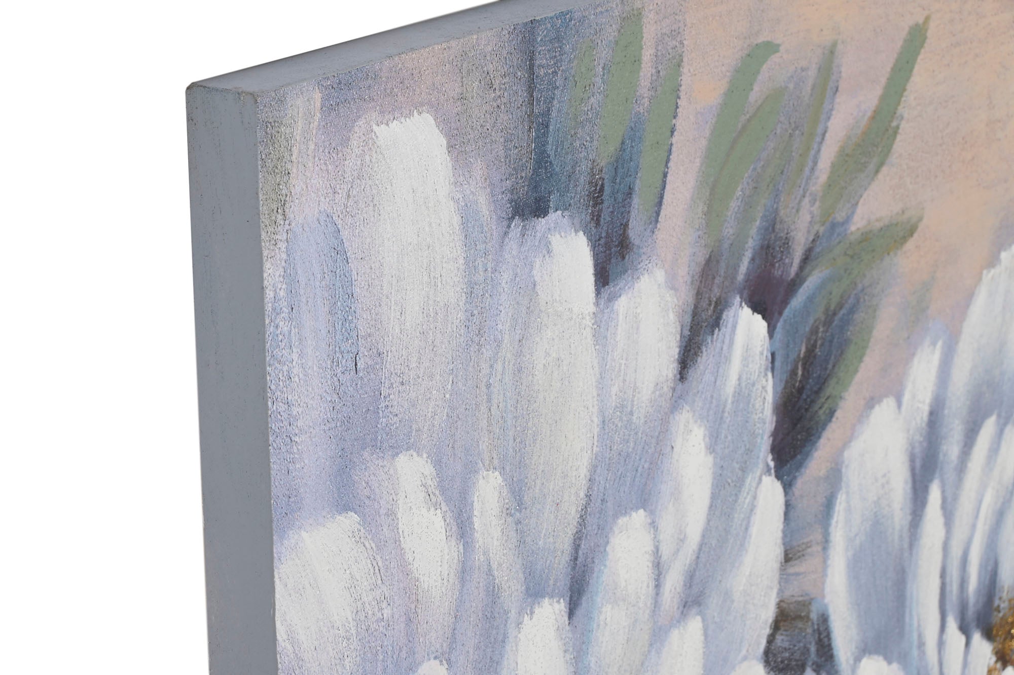 Quadro em tela MDF 80X3X120 Hortênsias 2 sortidas.