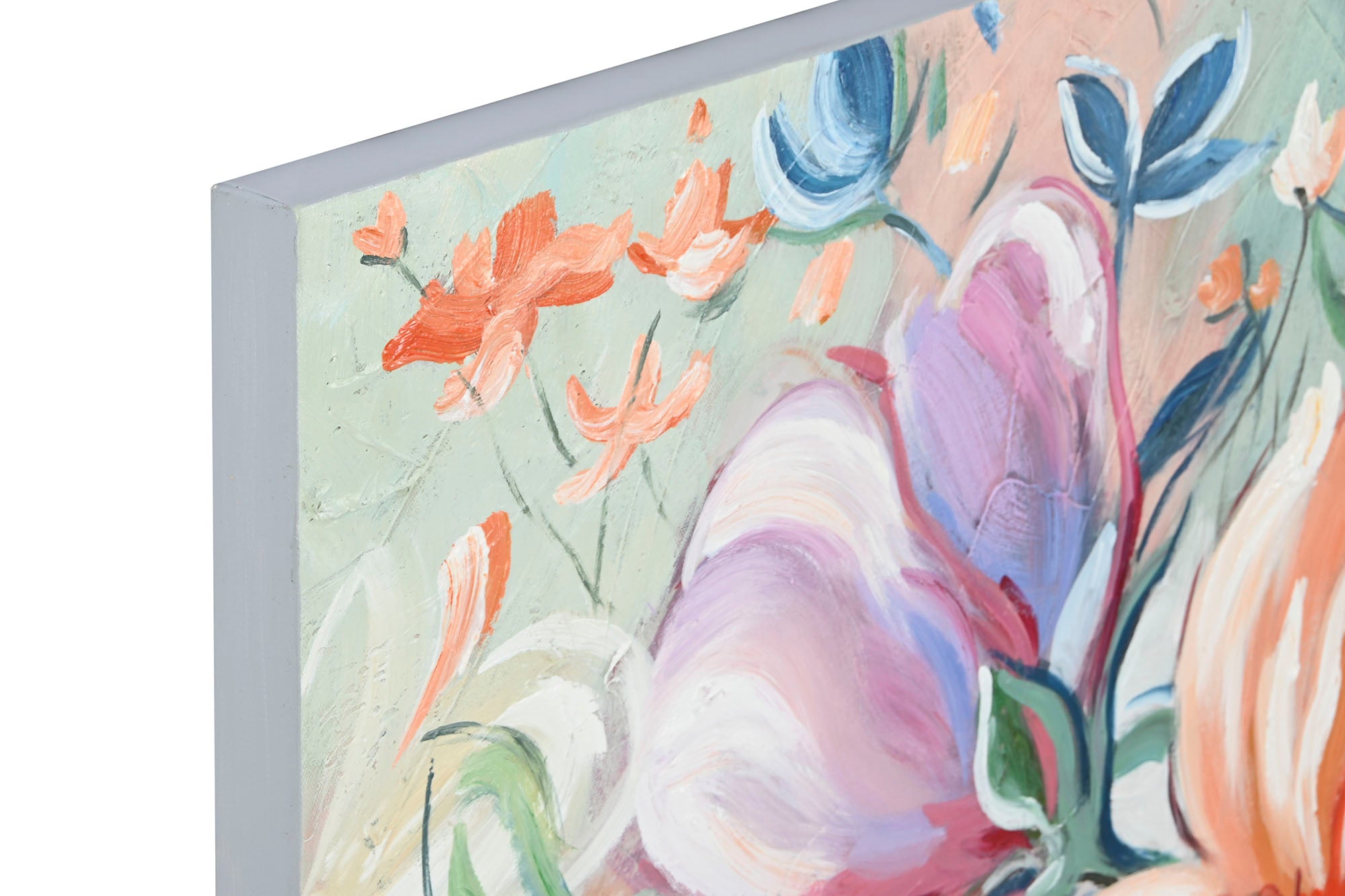 Pintura em tela Pinheiro 100X3,7X80 Flores 2 sortidas.
