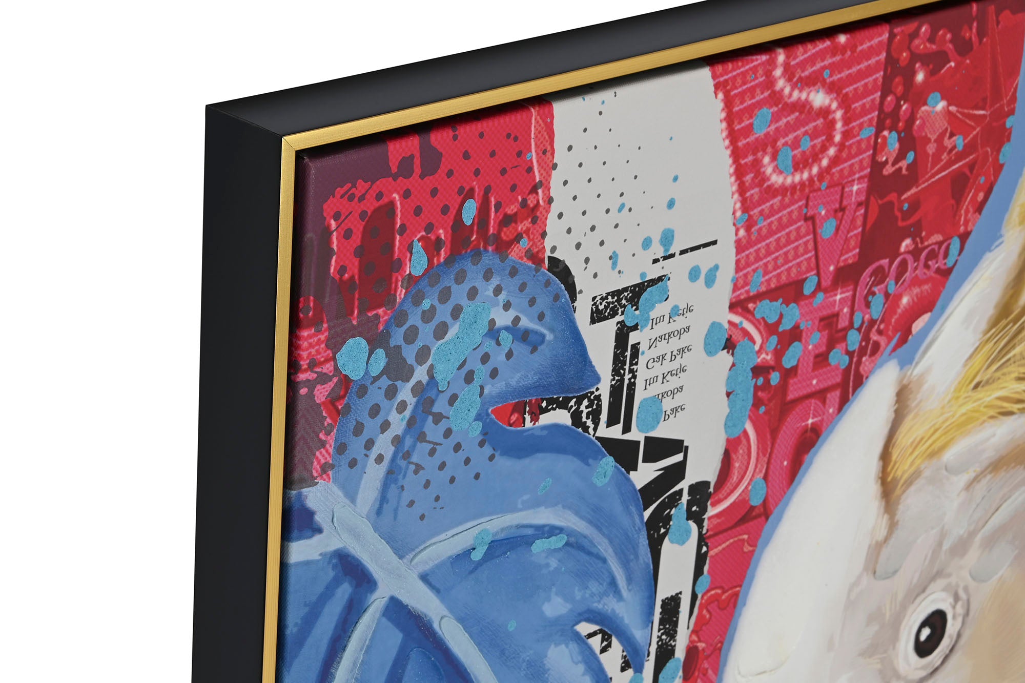 Pintura em tela Ps 80X3,5X80 Pássaro moderno, 2 sortimentos.