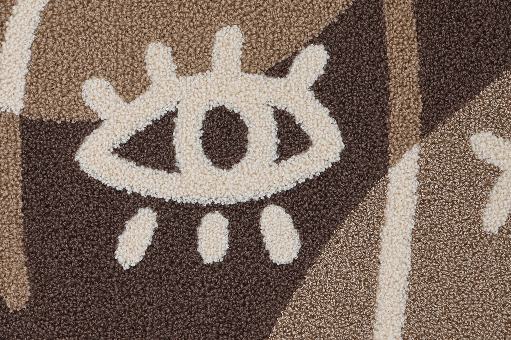 Wool Mdf Frame 53X4.3X73 Abstract Face 2 Assorted.