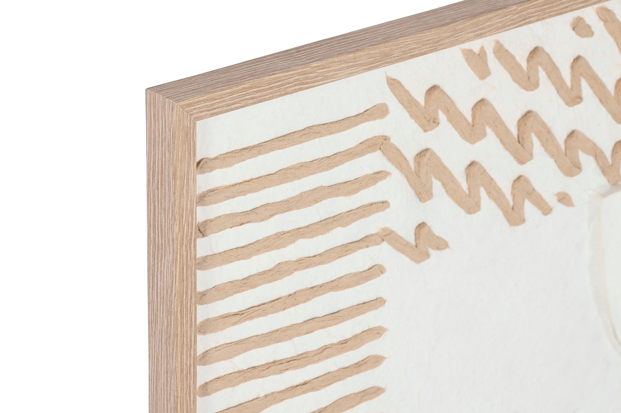 Pintura em papel machê Ps 50X2X70 Abstrata 3D 2 sortidas.