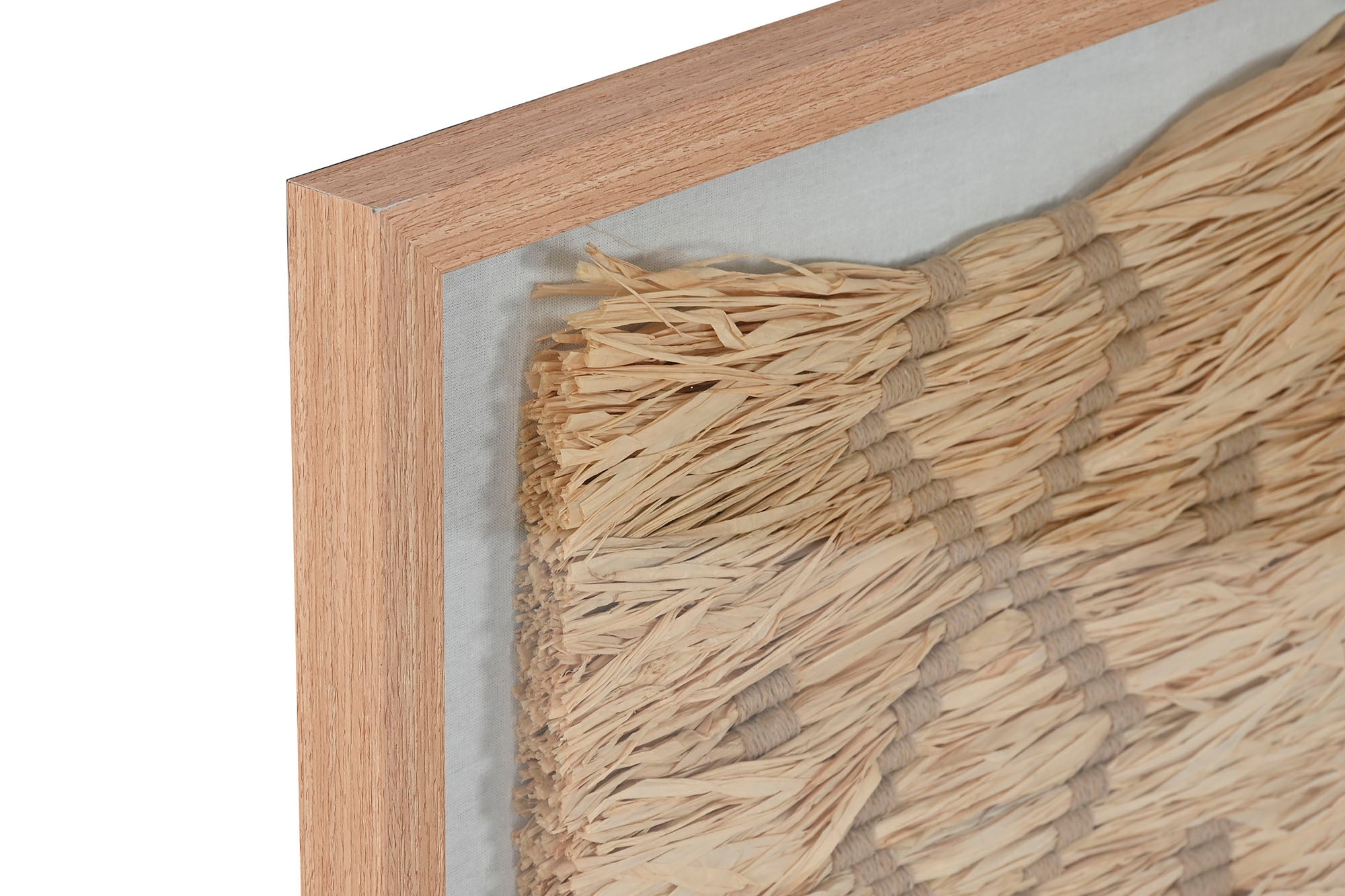Moldura de ráfia Ps 50X3X70 3D 2 sortidas.