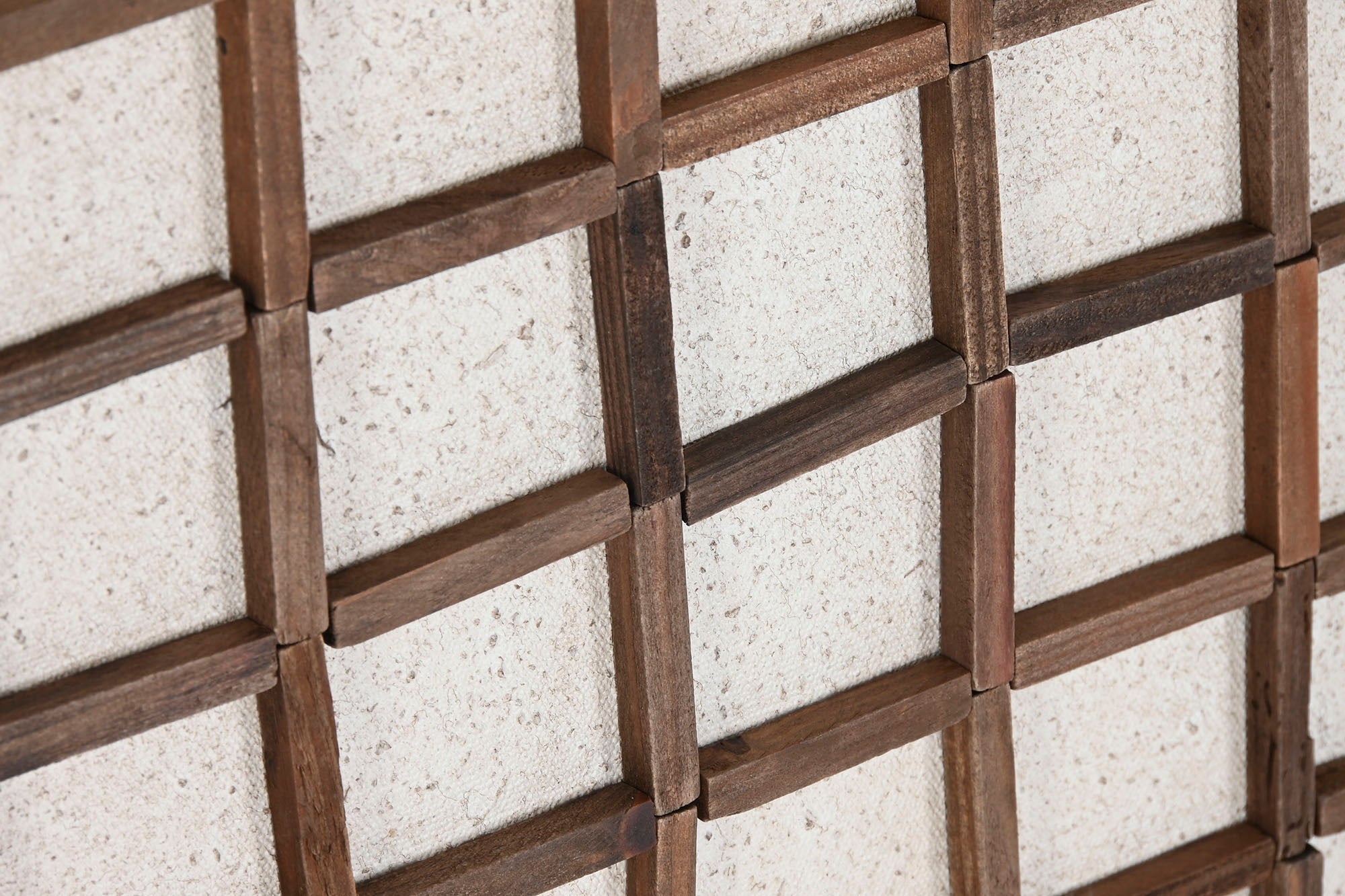 Estrutura de madeira de pinho reciclada 62x4x82 bege