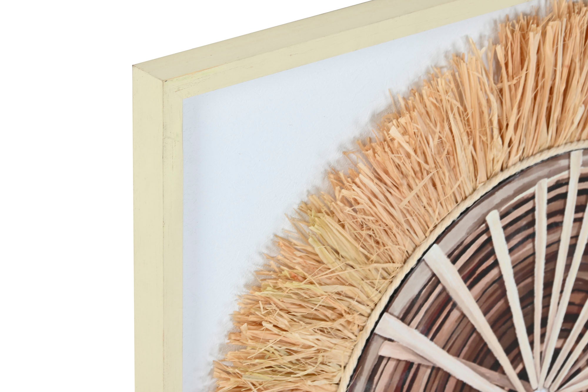 Cuadro Yute Pino 60X3X60 Boho 3D 2 Surt.