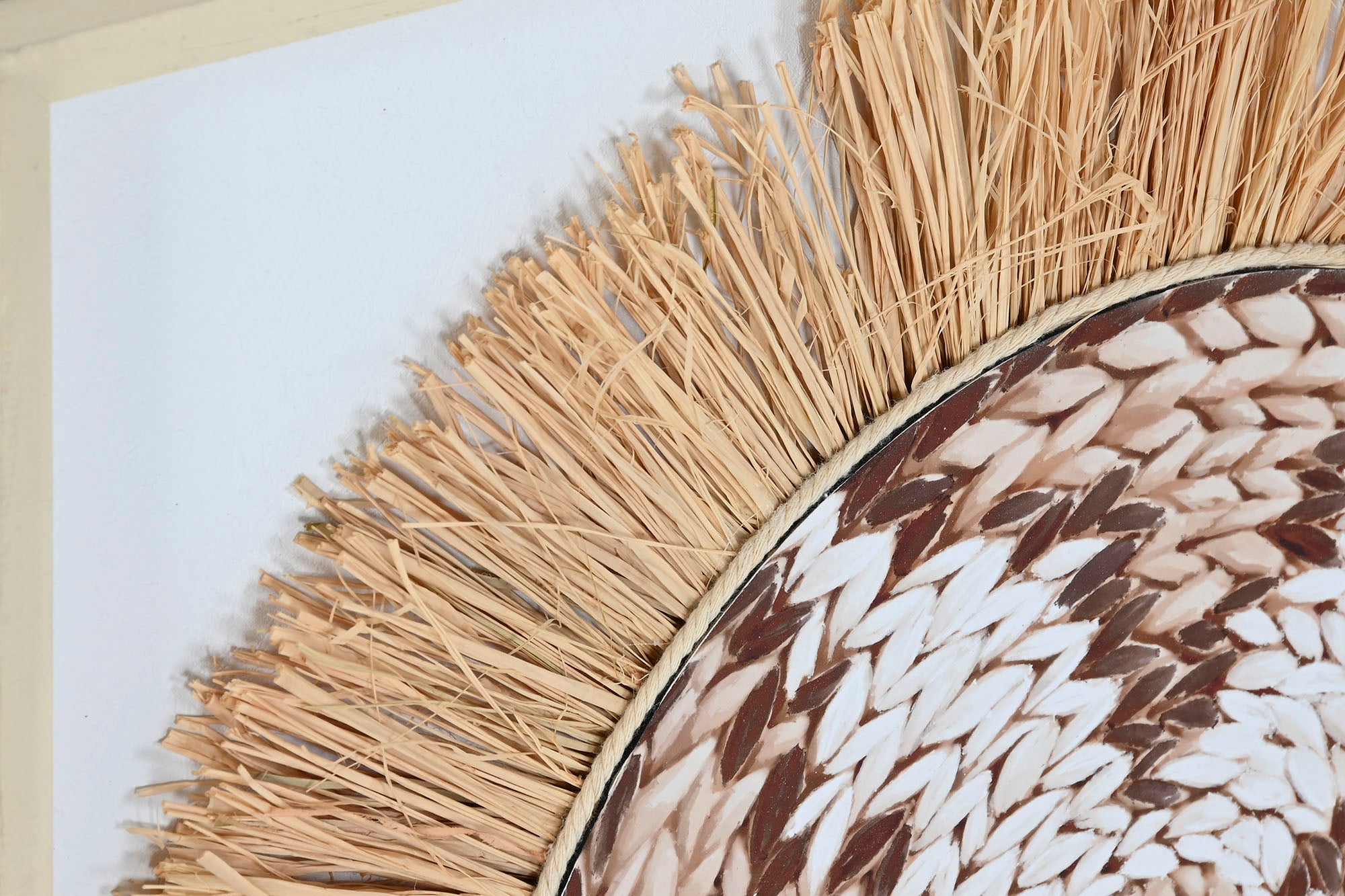 Cuadro Yute Pino 60X3X60 Boho 3D 2 Surt.