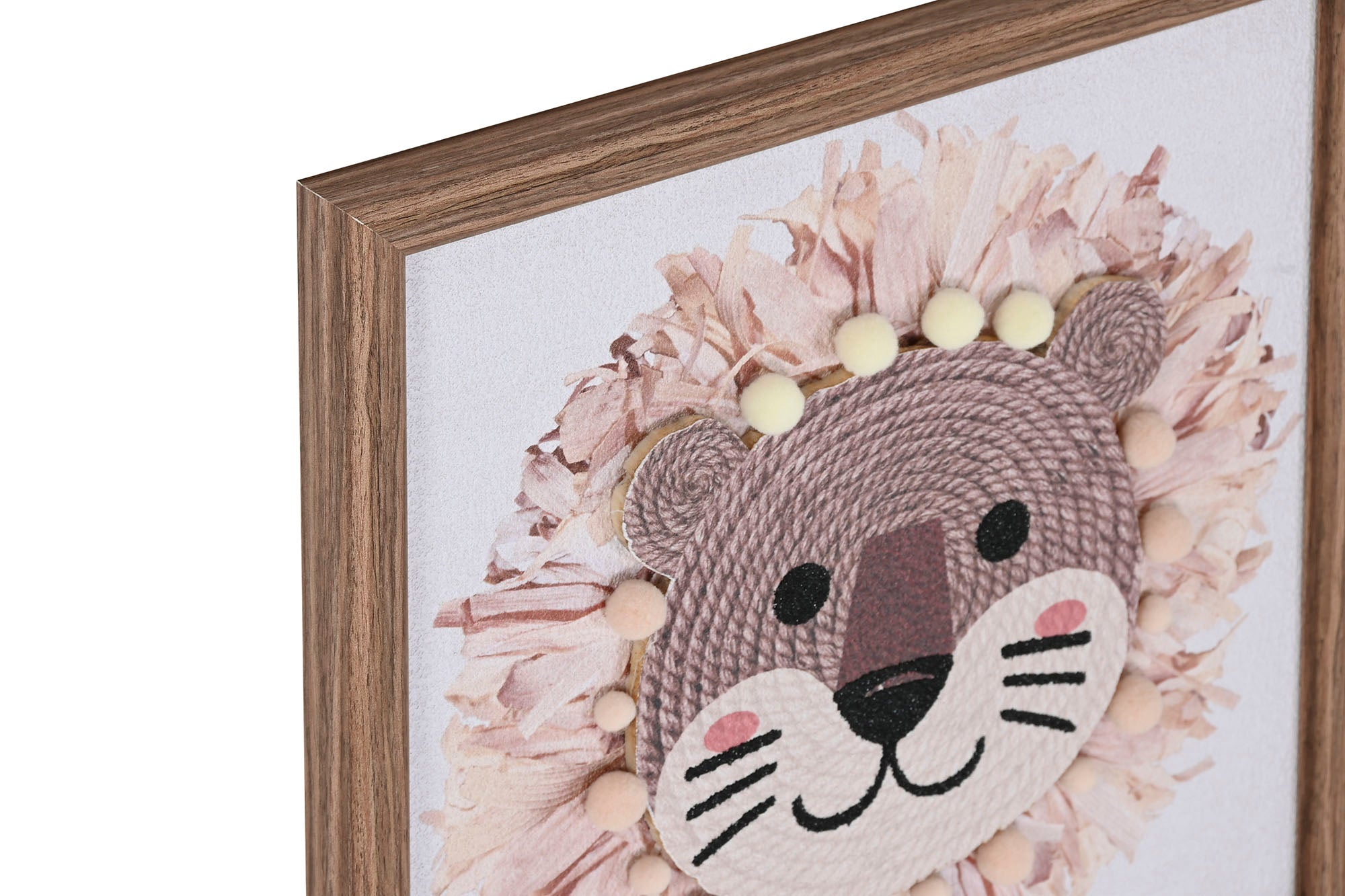 Pintura em tela Ráfia 30X2,6X30 Animal 3D 3 sortidas.