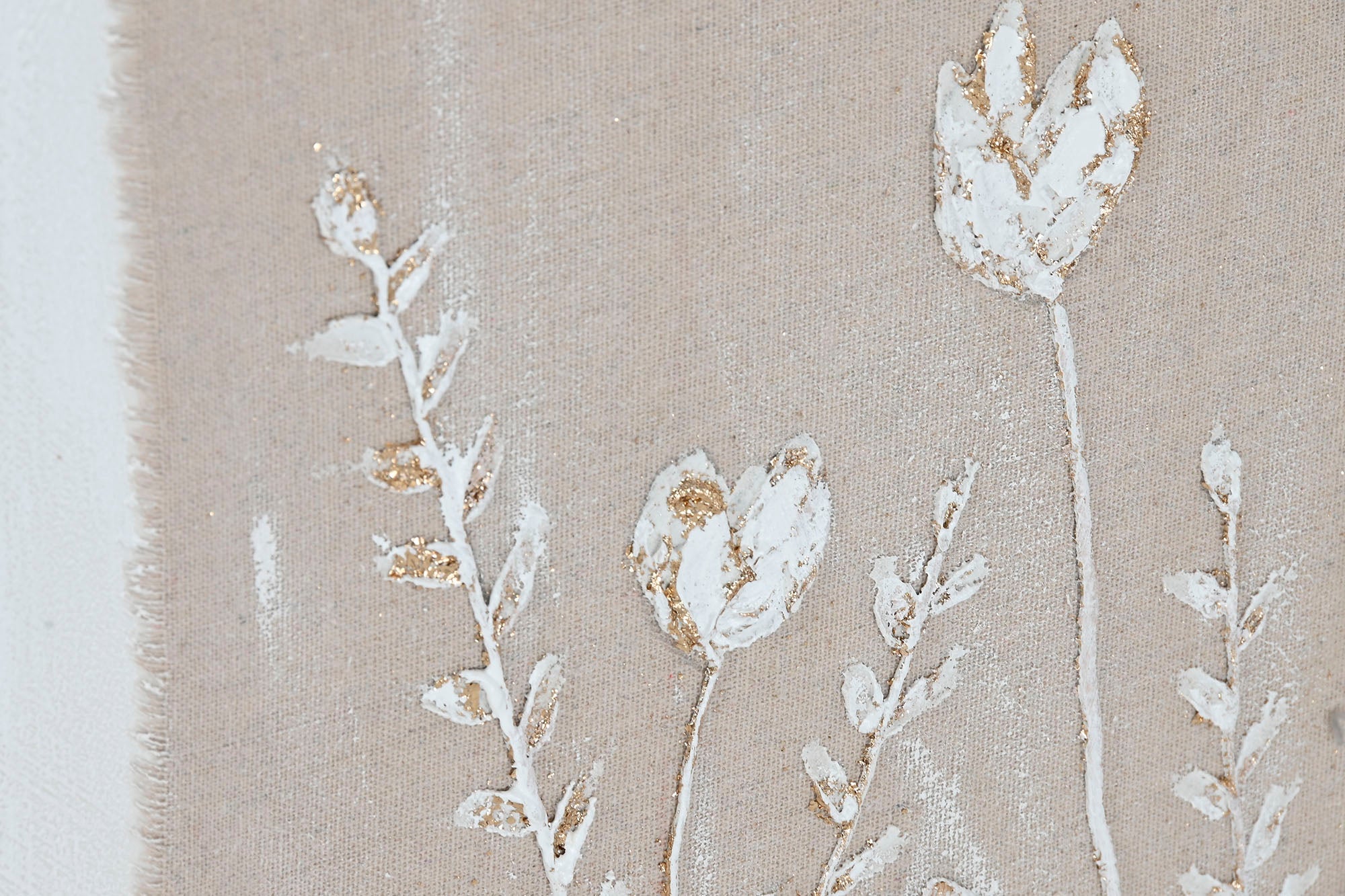 Cuadro Lienzo Lino 62X4,5X82 Flores 2 Surt.