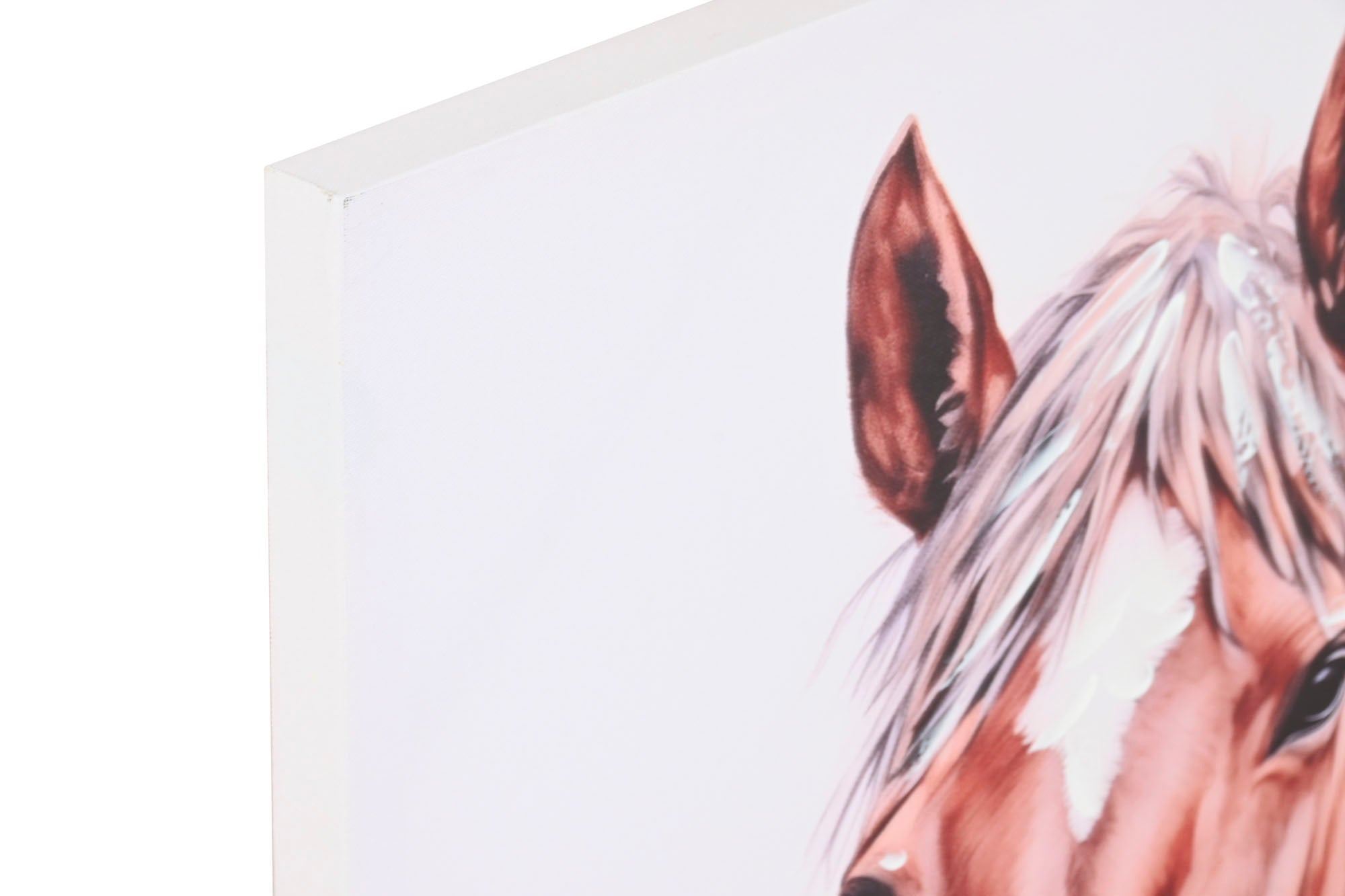 Quadro em tela MDF 80X2,5X60 Cavalo 2 sortidos.