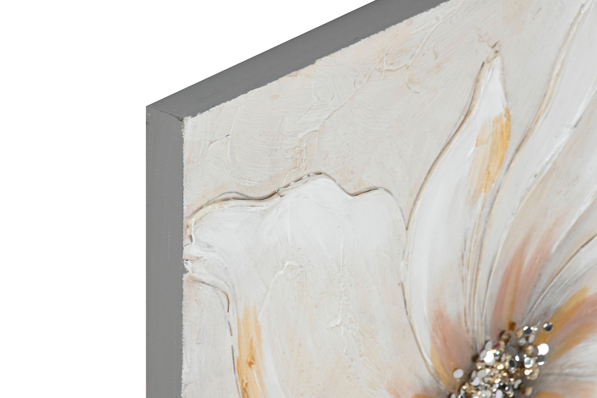 Quadro em tela MDF 50X2,5X50 Flores 2 sortidos.