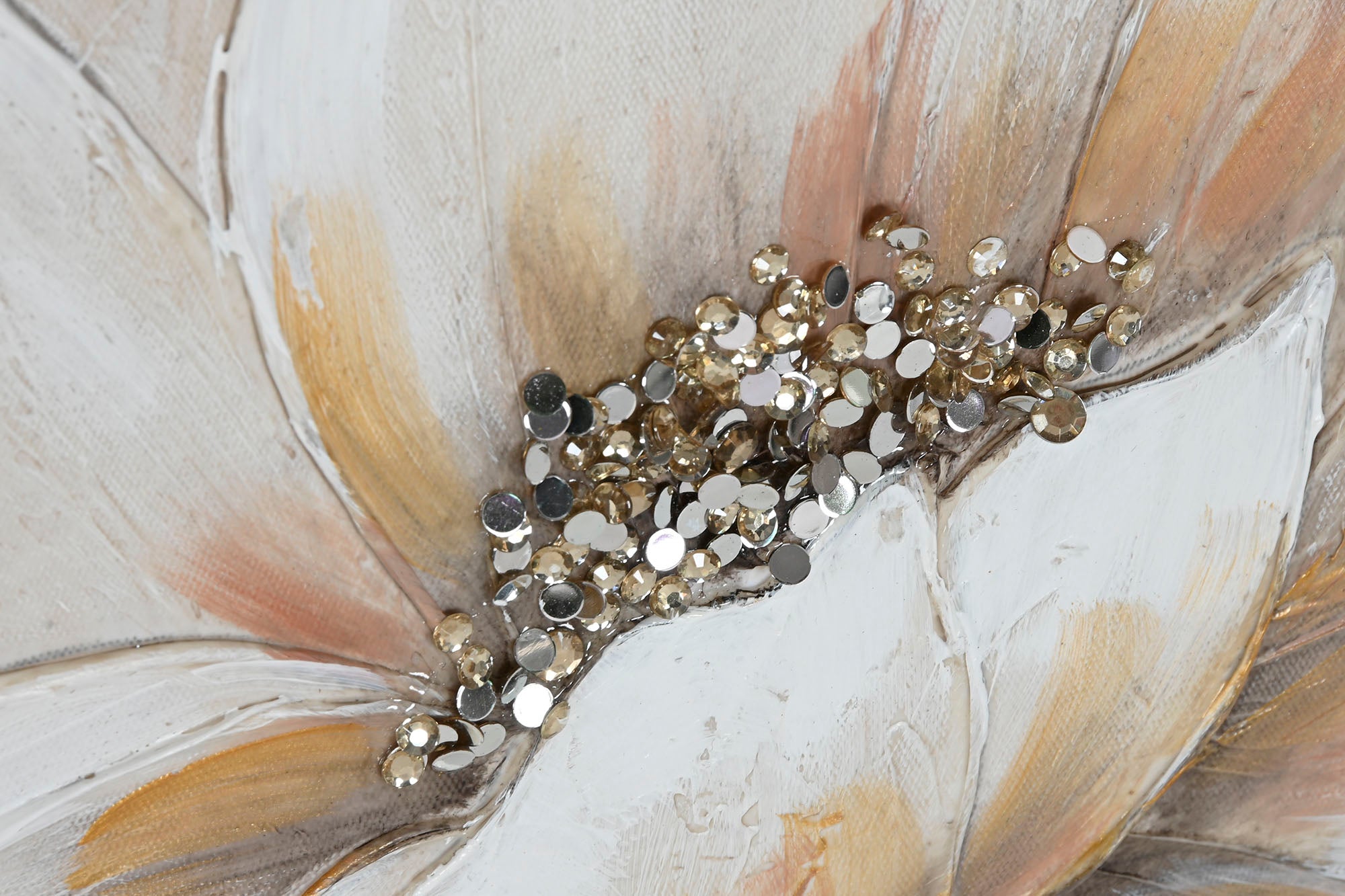 Cuadro Lienzo Mdf 50X2,5X50 Flor 2 Surt.