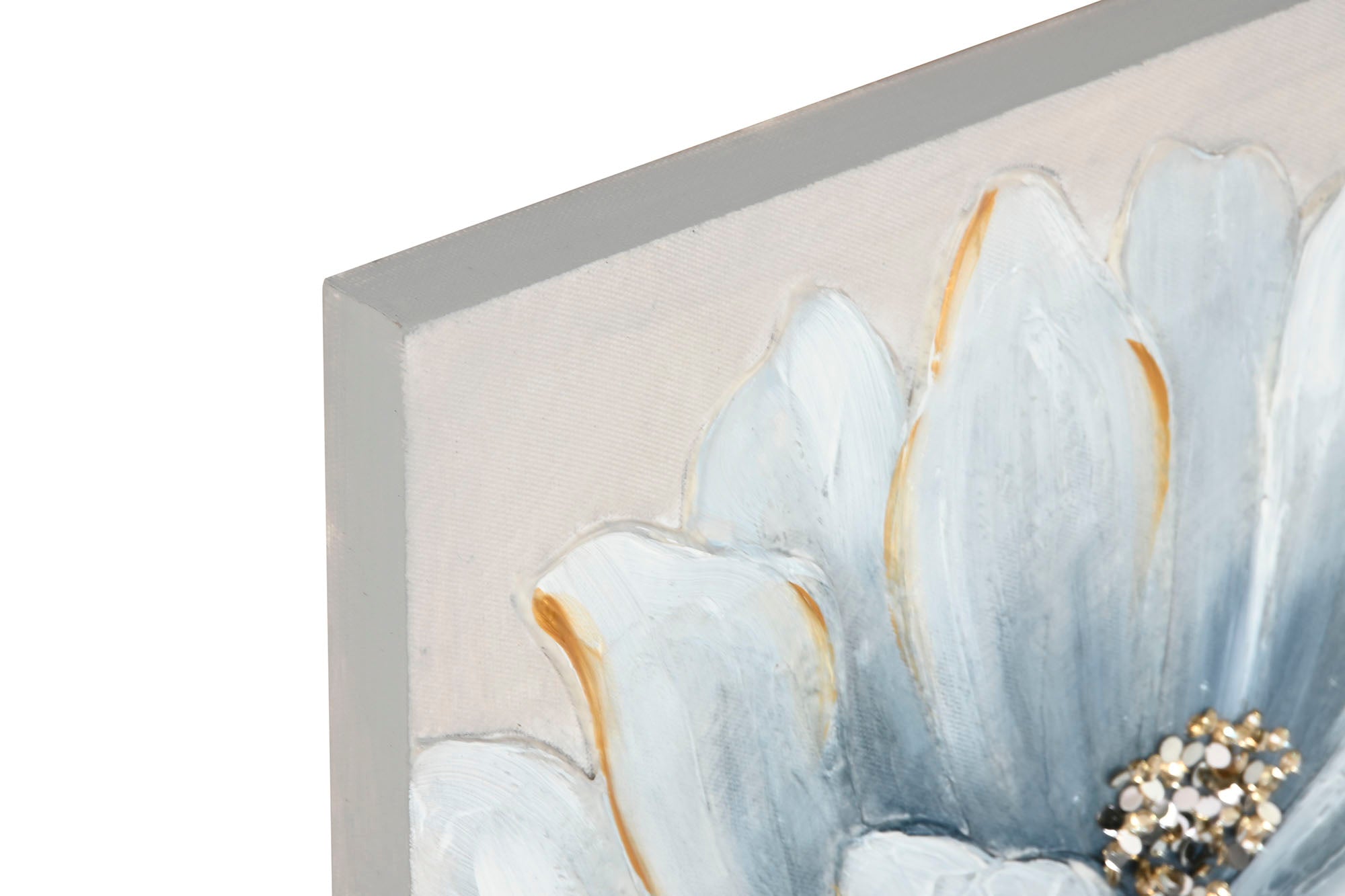 Quadro em tela MDF 40X2,5X40 Flores 2 sortidos.