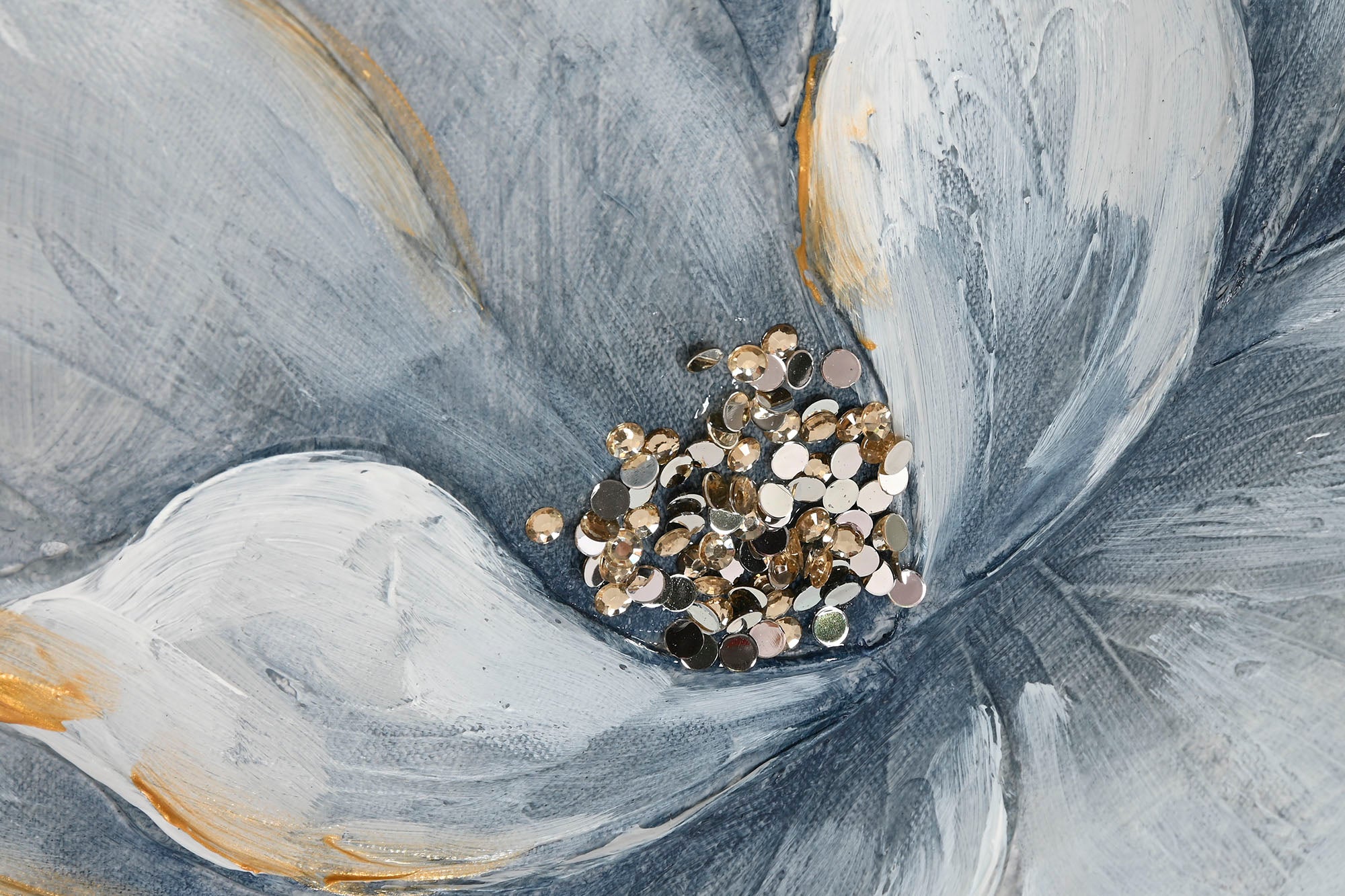 Quadro em tela MDF 40X2,5X40 Flores 2 sortidos.