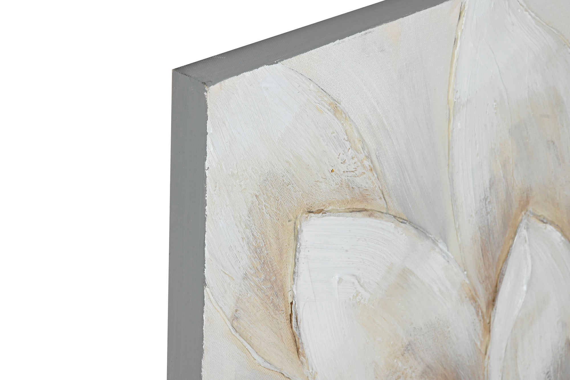 Pintura em tela Mdf 80X3X80 Flores 2 sortidos.