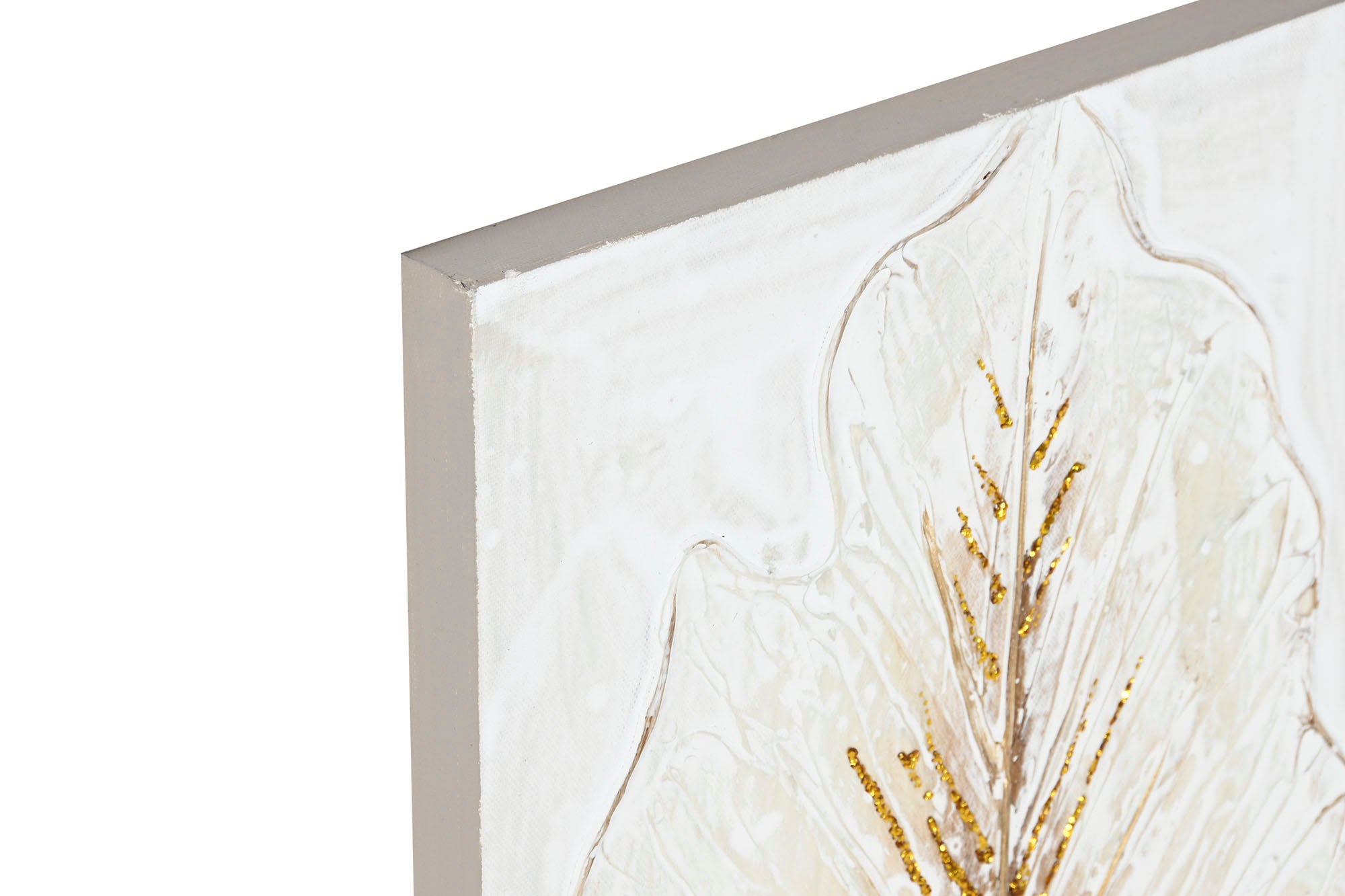 Cuadro Lienzo Mdf 30X2,5X60 Hoja 2 Surt.