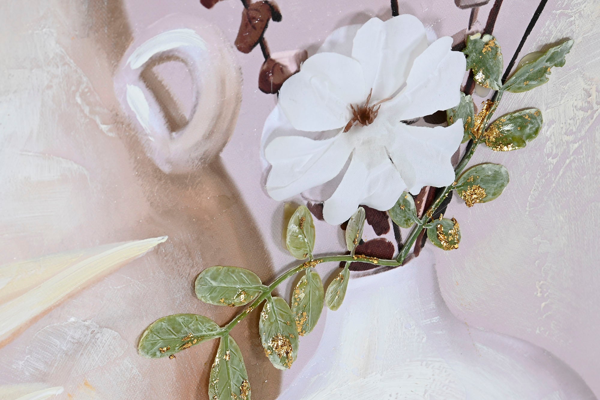 Pintura em tela Mdf 62X4X92 Vasos 2 sortidos.